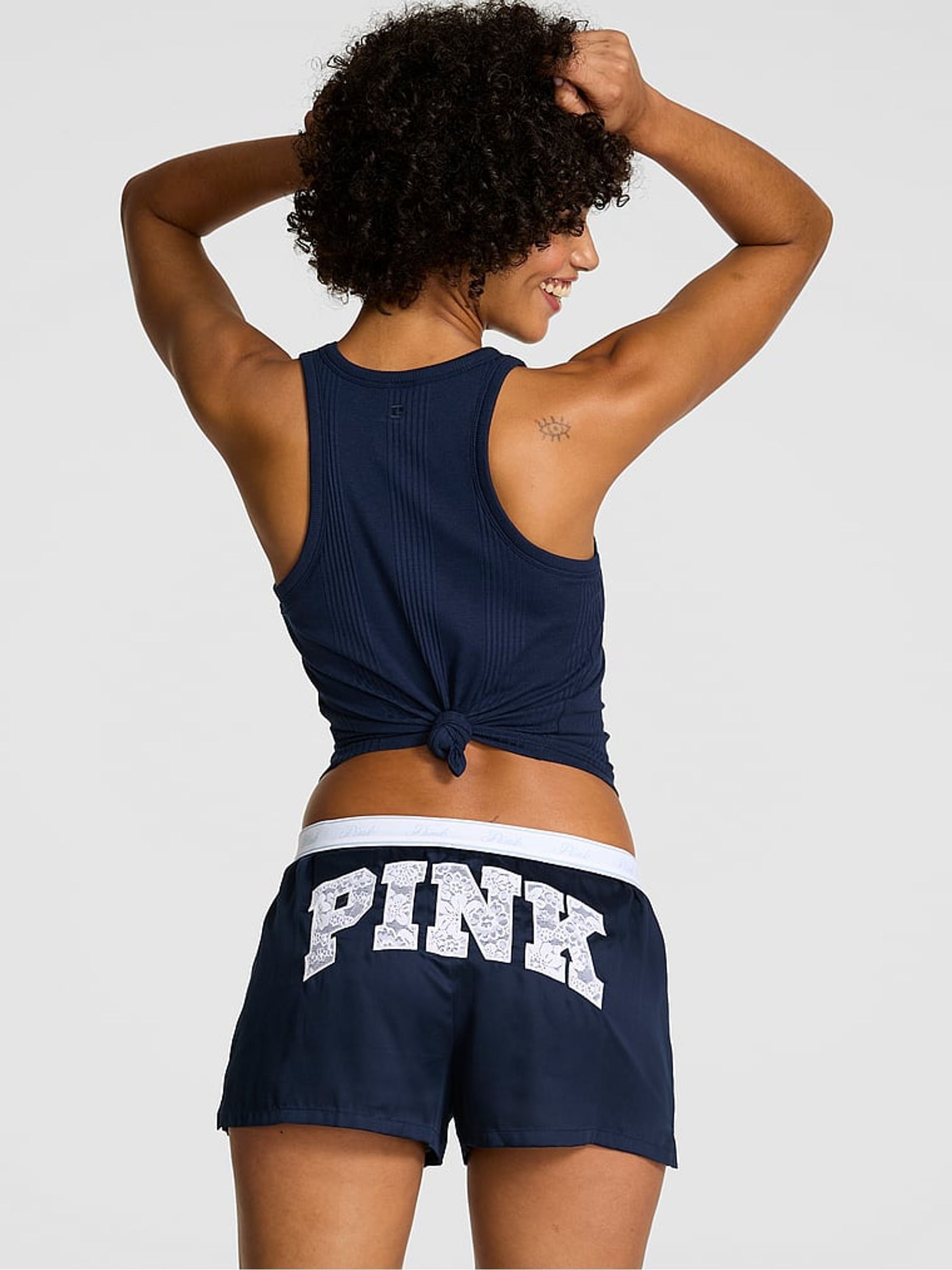 Noir Navy Logo Pyjama Bottoms - Image 2 of 2