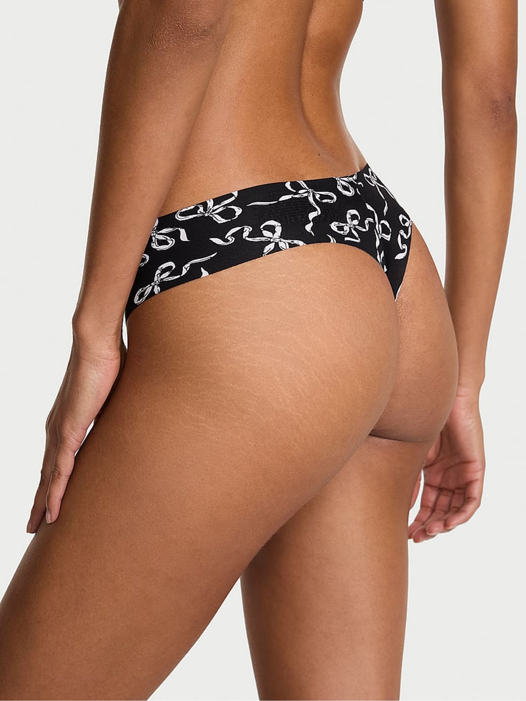 Black Bows Thong Knickers - Image 2 of 2 Black Bows Thong Knickers - Image 2 of 2