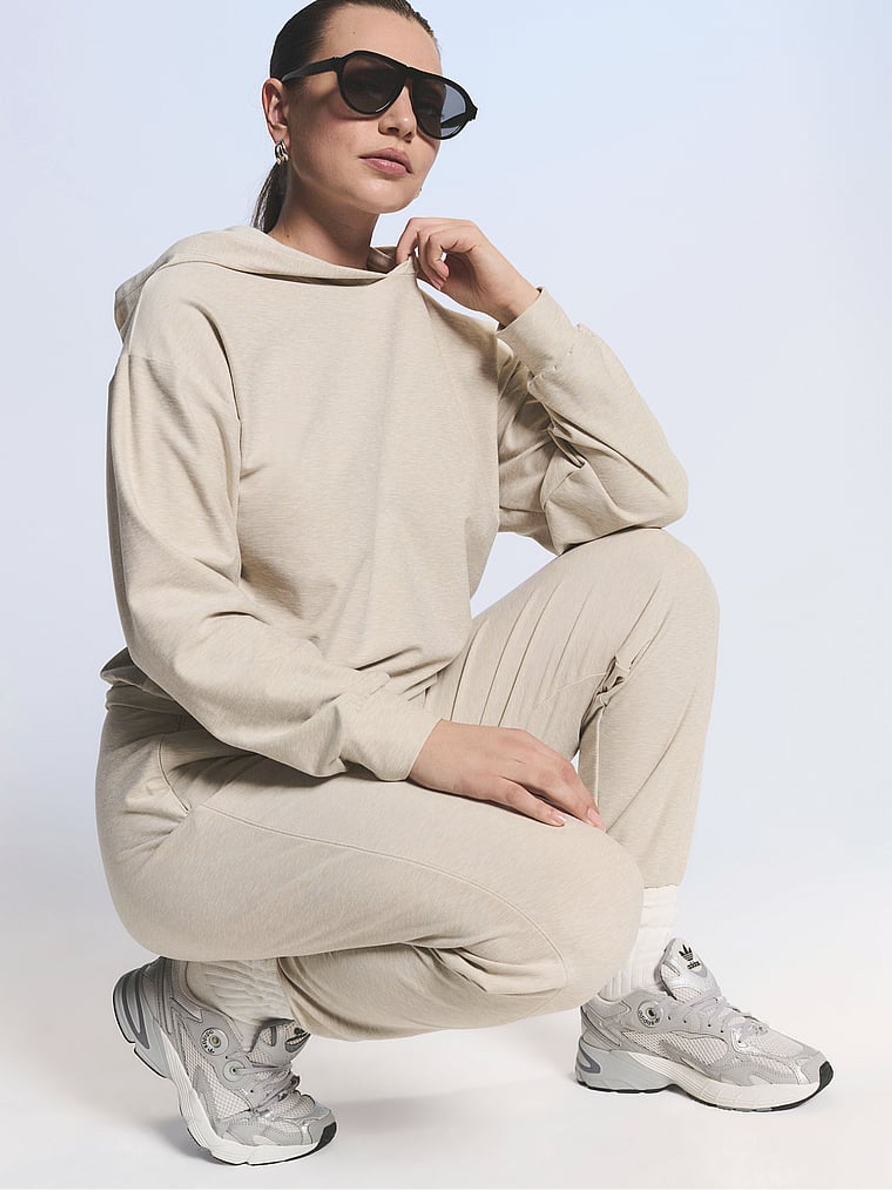 Heather Soft Nude LUXMarl™ Joggers - Image 3 of 3 Heather Soft Nude LUXMarl™ Joggers - Image 3 of 3