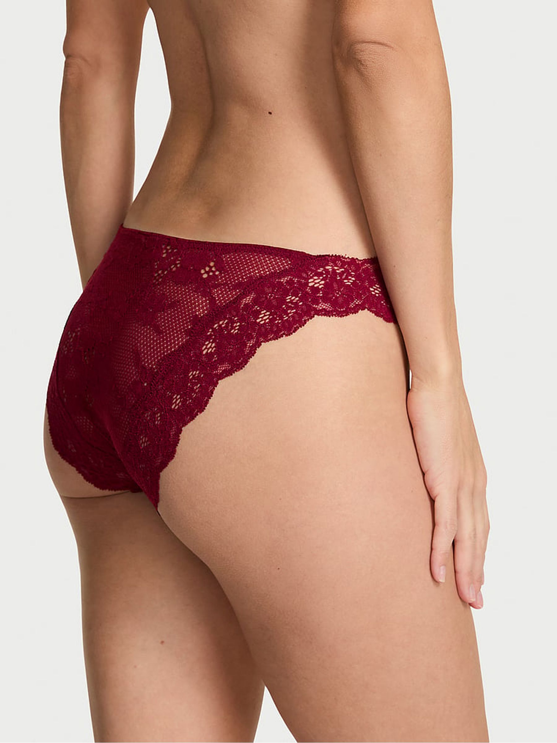 Sangria Red Bikini Lace Knickers - Image 2 of 2