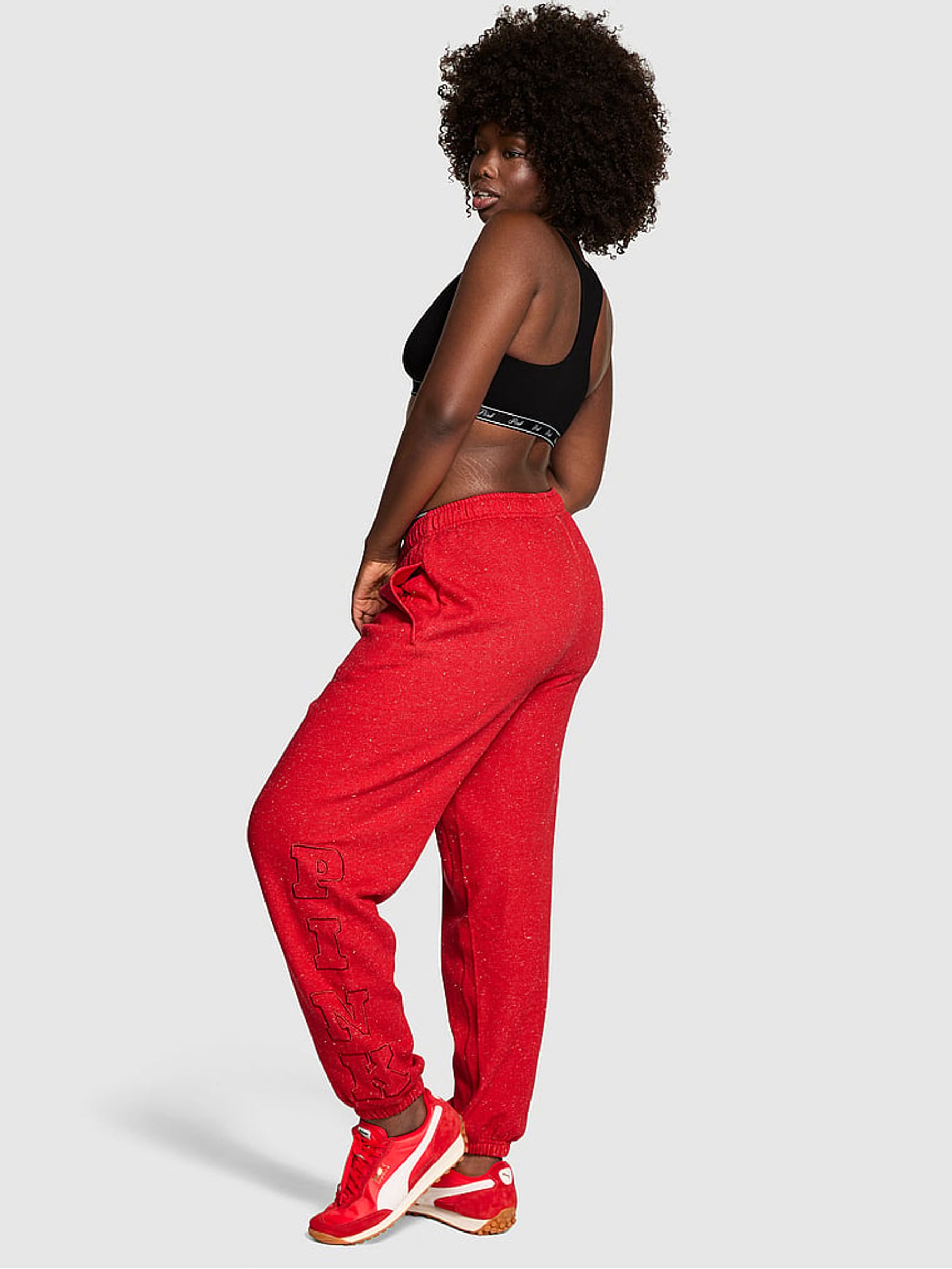 Heather Red Joggers - Image 2 of 2