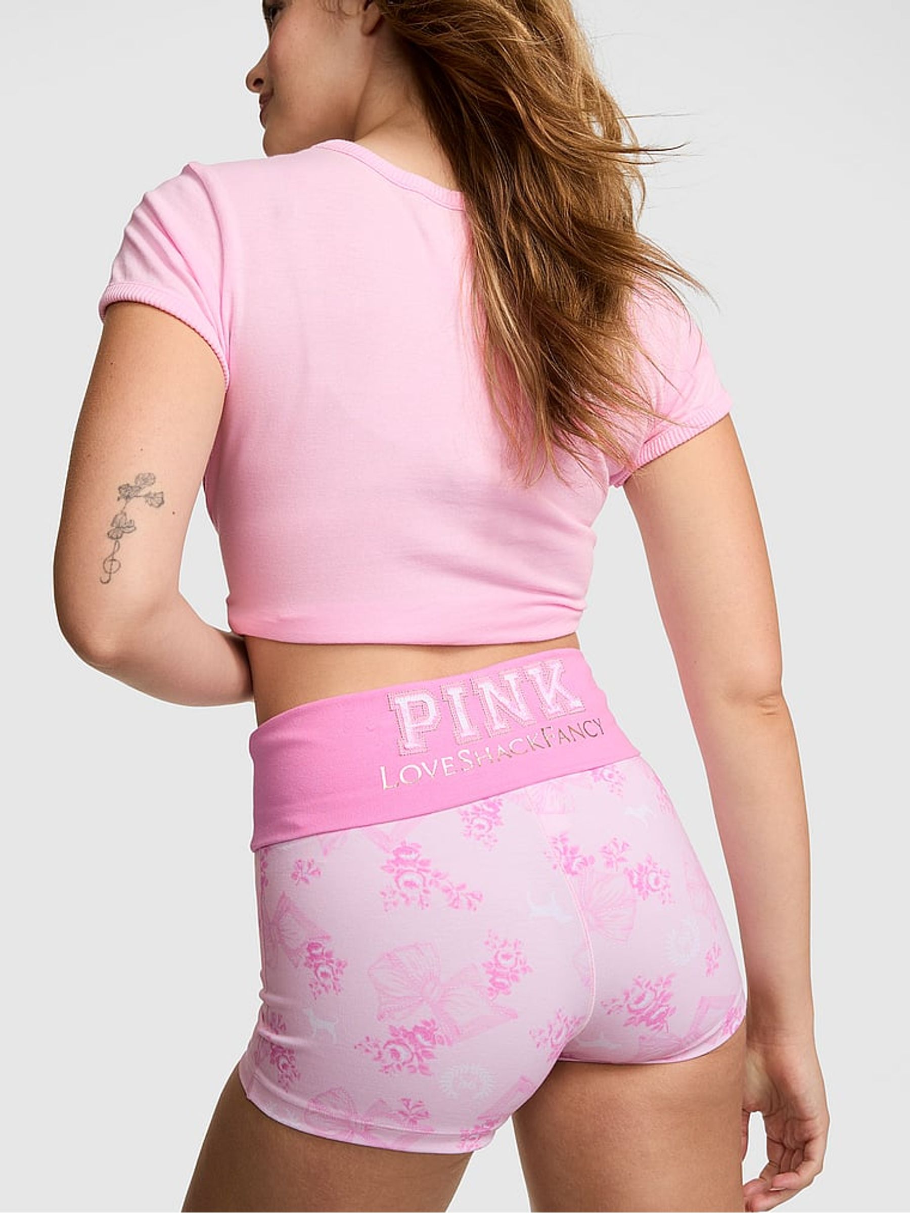 Beaux Icons Pink Micro Shorts - Image 2 of 4