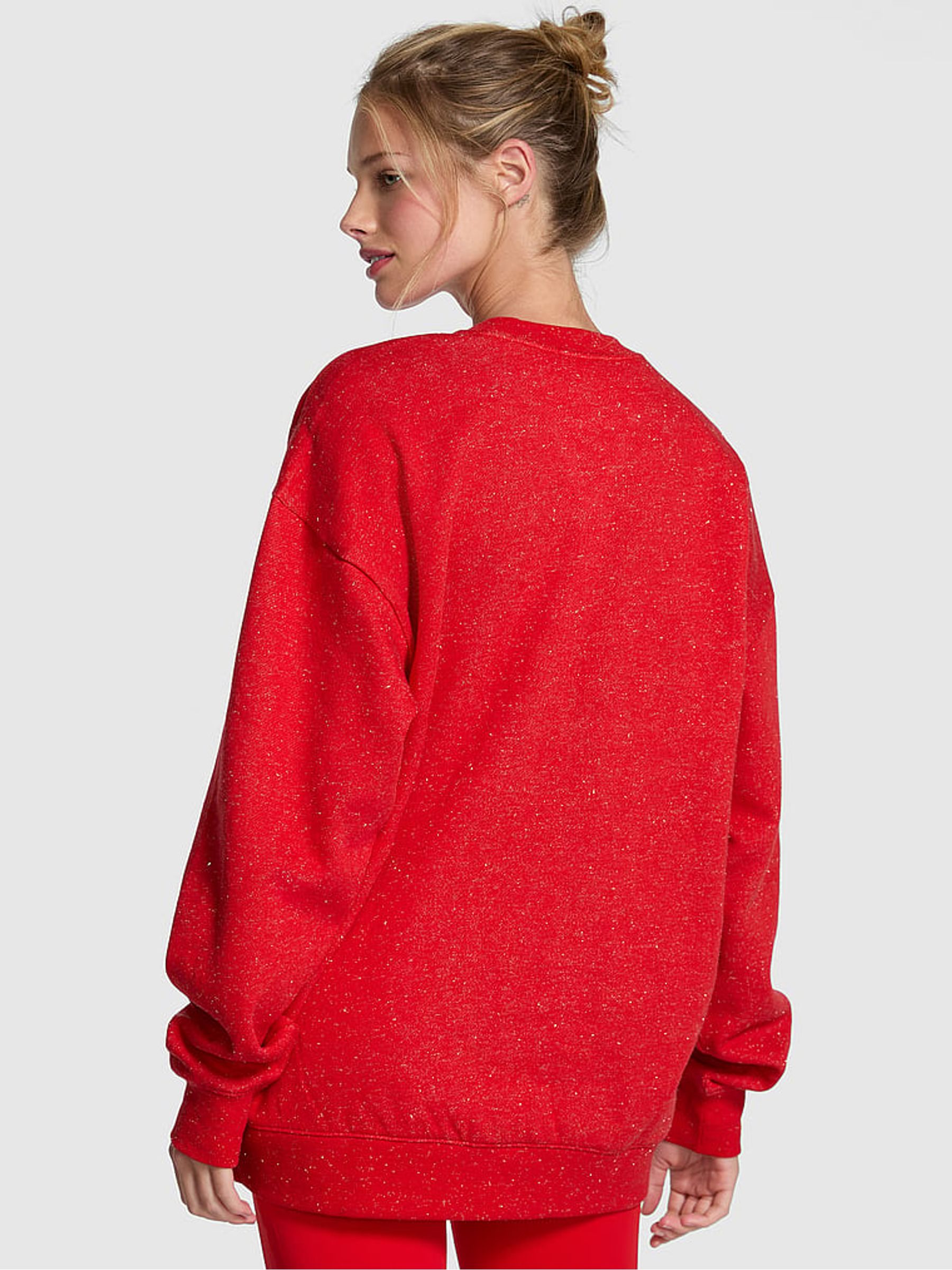 Heather Red Fleece Sweatshirt - Image 2 of 2