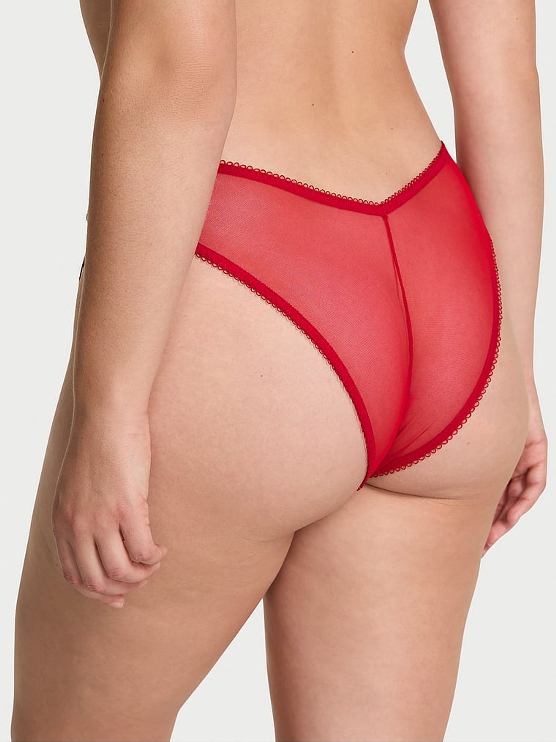 Red Brazilian Beautiful Bows Embroidery Knickers - Image 2 of 3