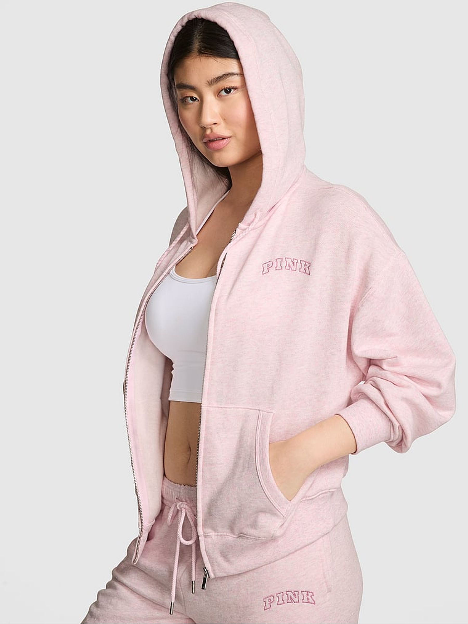Heather Pink Petal Hoodie - Image 1 of 4