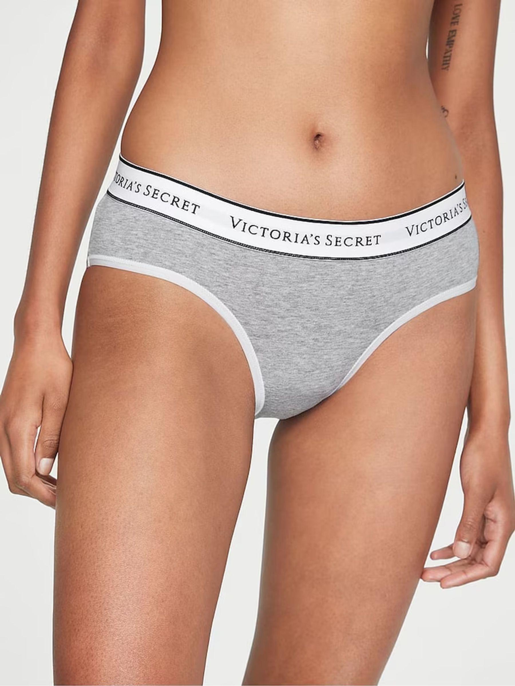 Black/Grey/White Hipster Knickers 5 Pack - Image 3 of 4