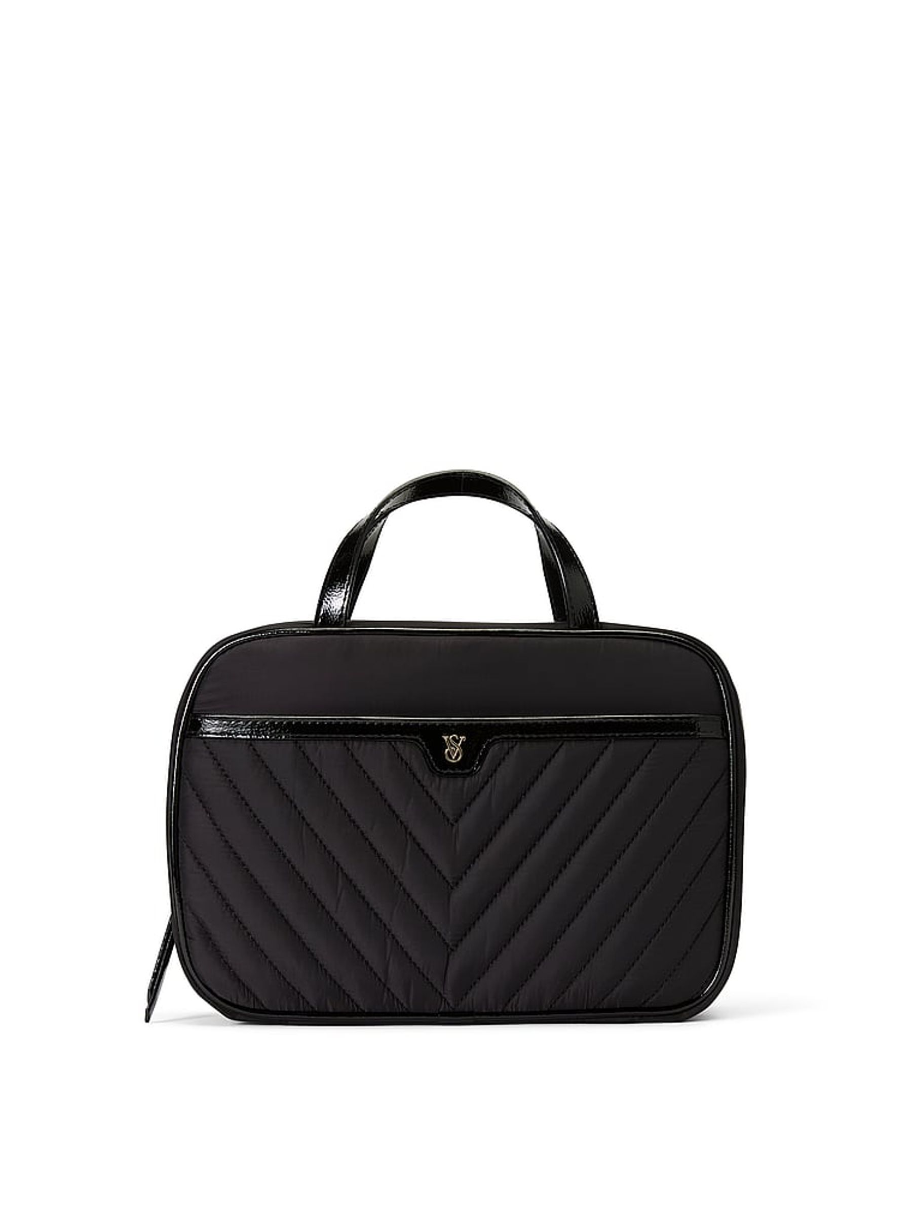 Black VQuilt Jetsetter Hanging Makeup Bag - Image 1 of 3
