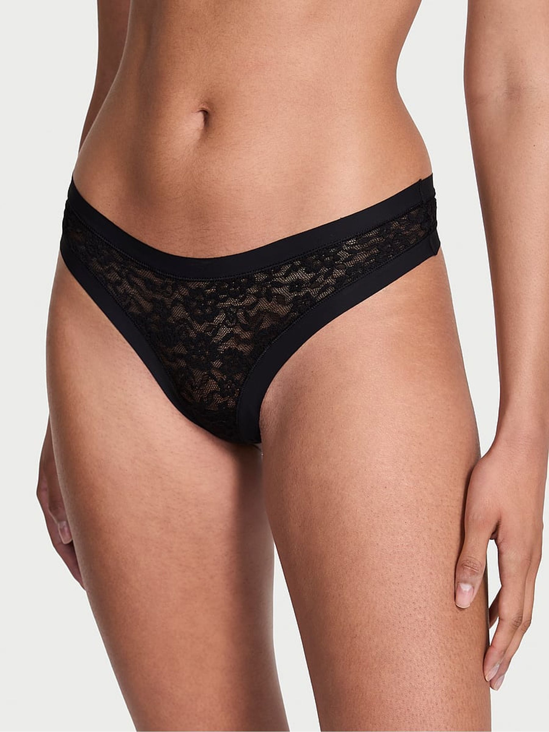 Black Thong Lacie Knickers - Image 1 of 2