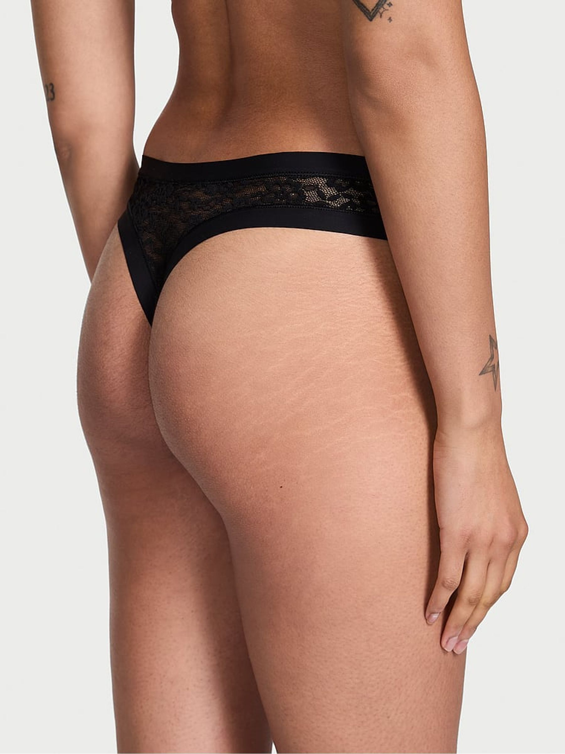 Black Thong Lacie Knickers - Image 2 of 2