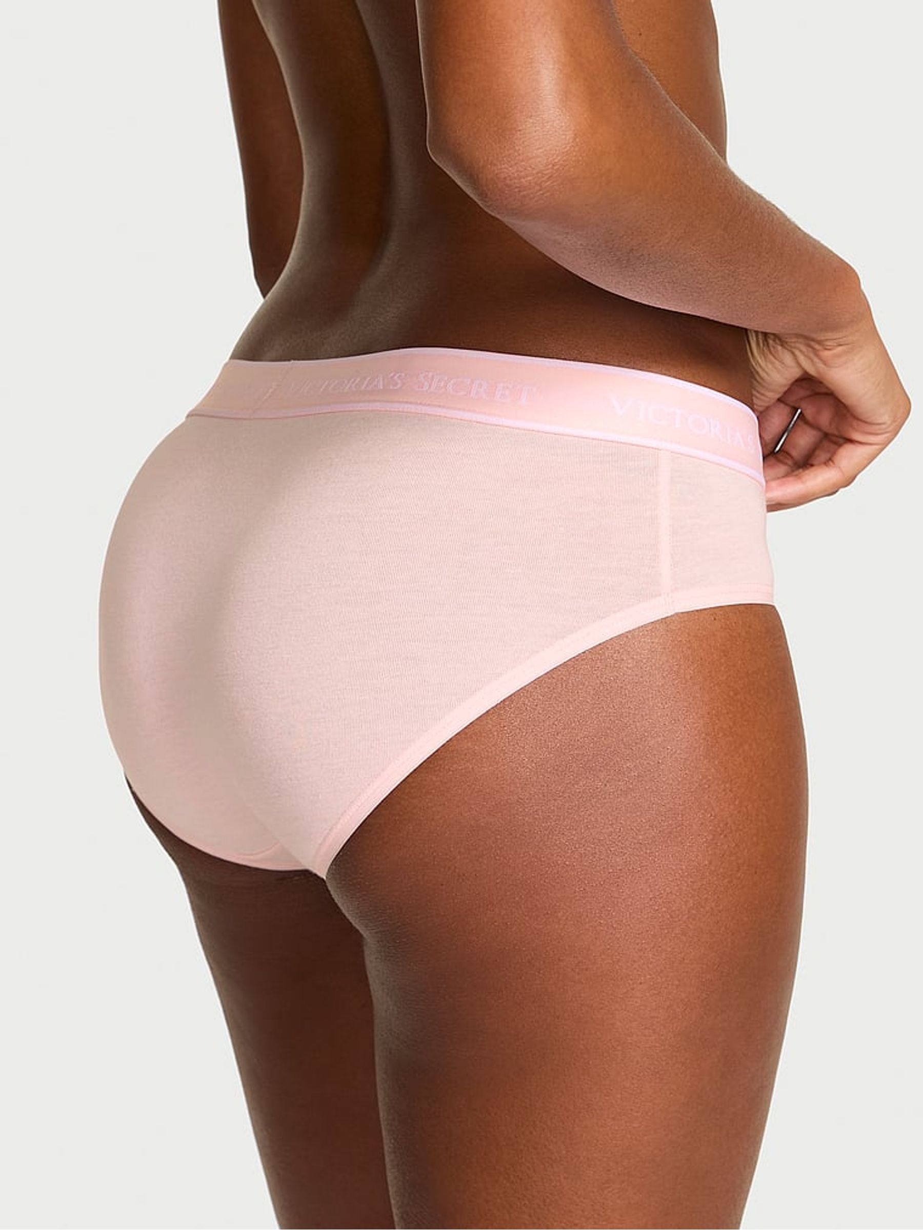 Angel Pink Hipster Logo Knickers - Image 2 of 2