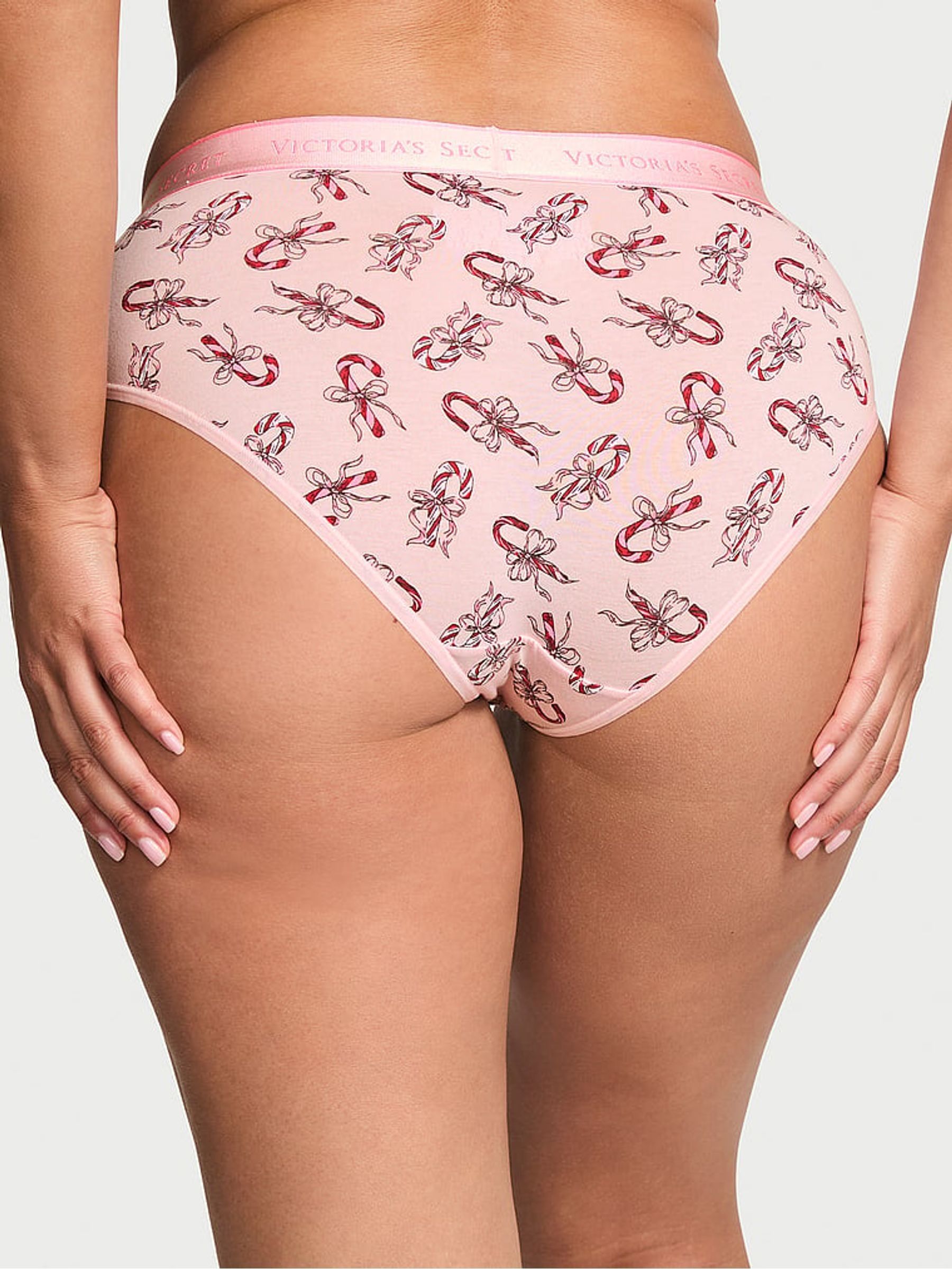 Angel Pink Candy Cane Hipster Logo Knickers - Image 2 of 2