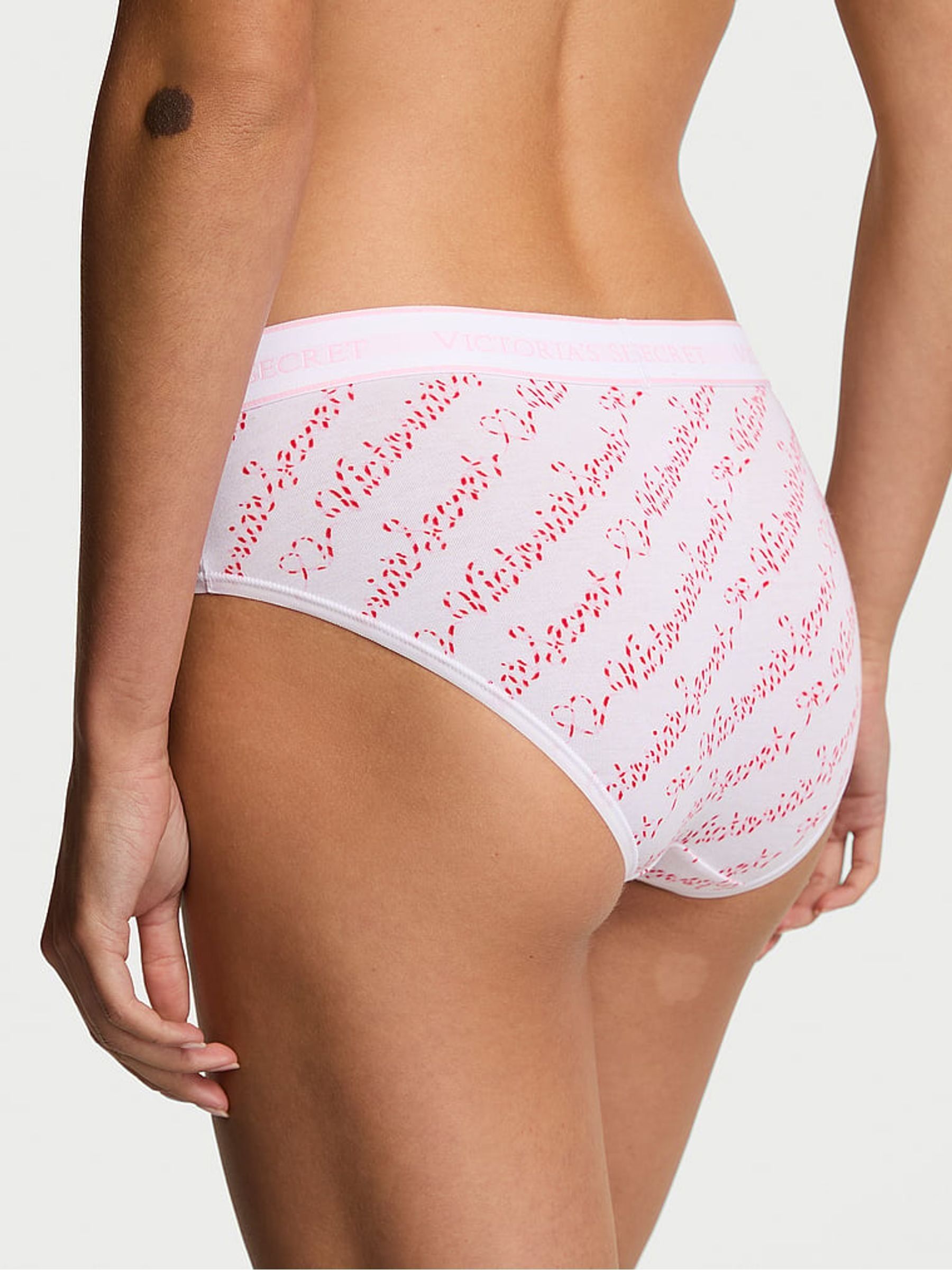 White Script Hipster Logo Knickers - Image 2 of 2