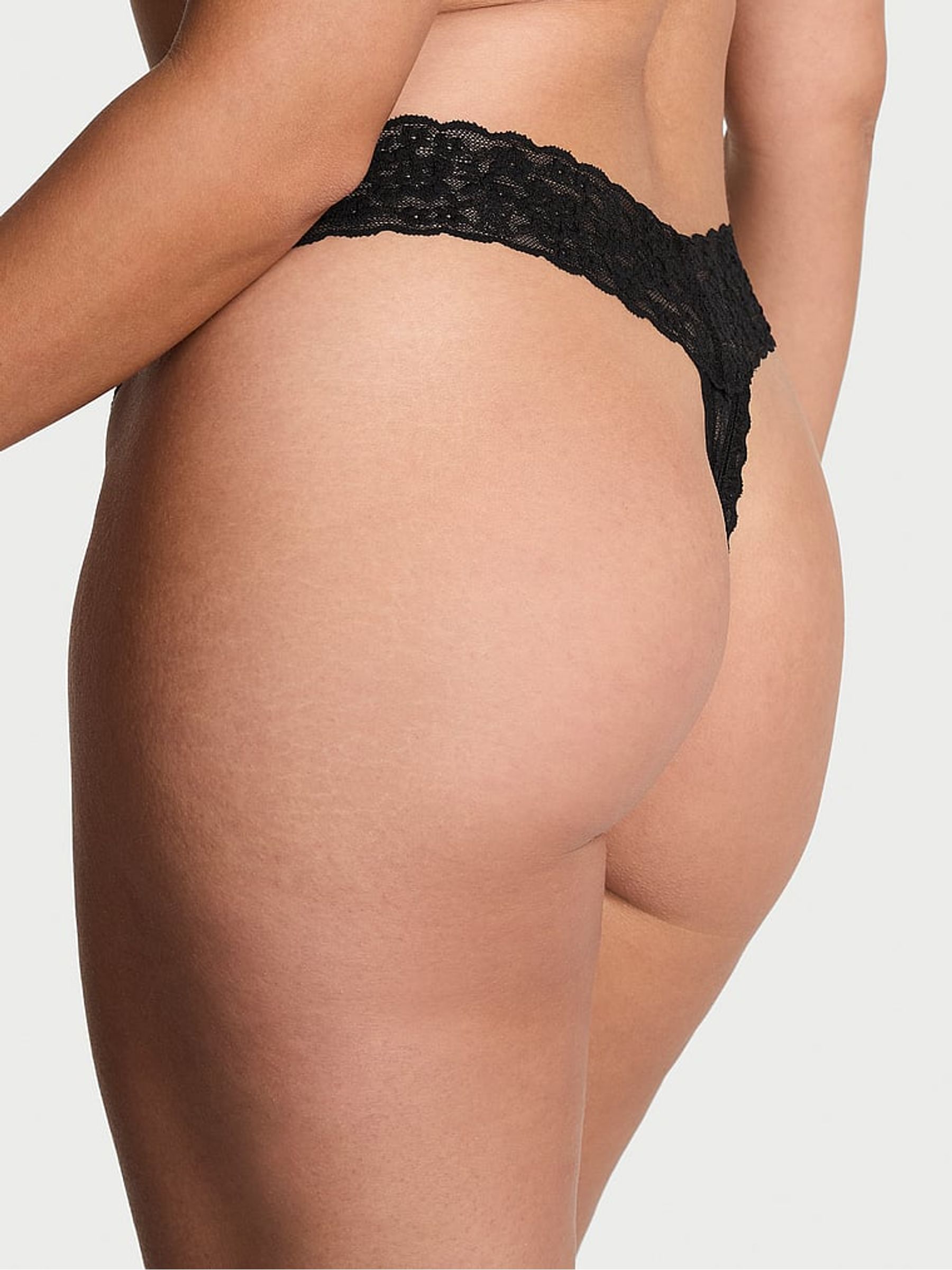 Black Thong Sparkle Knickers - Image 2 of 2