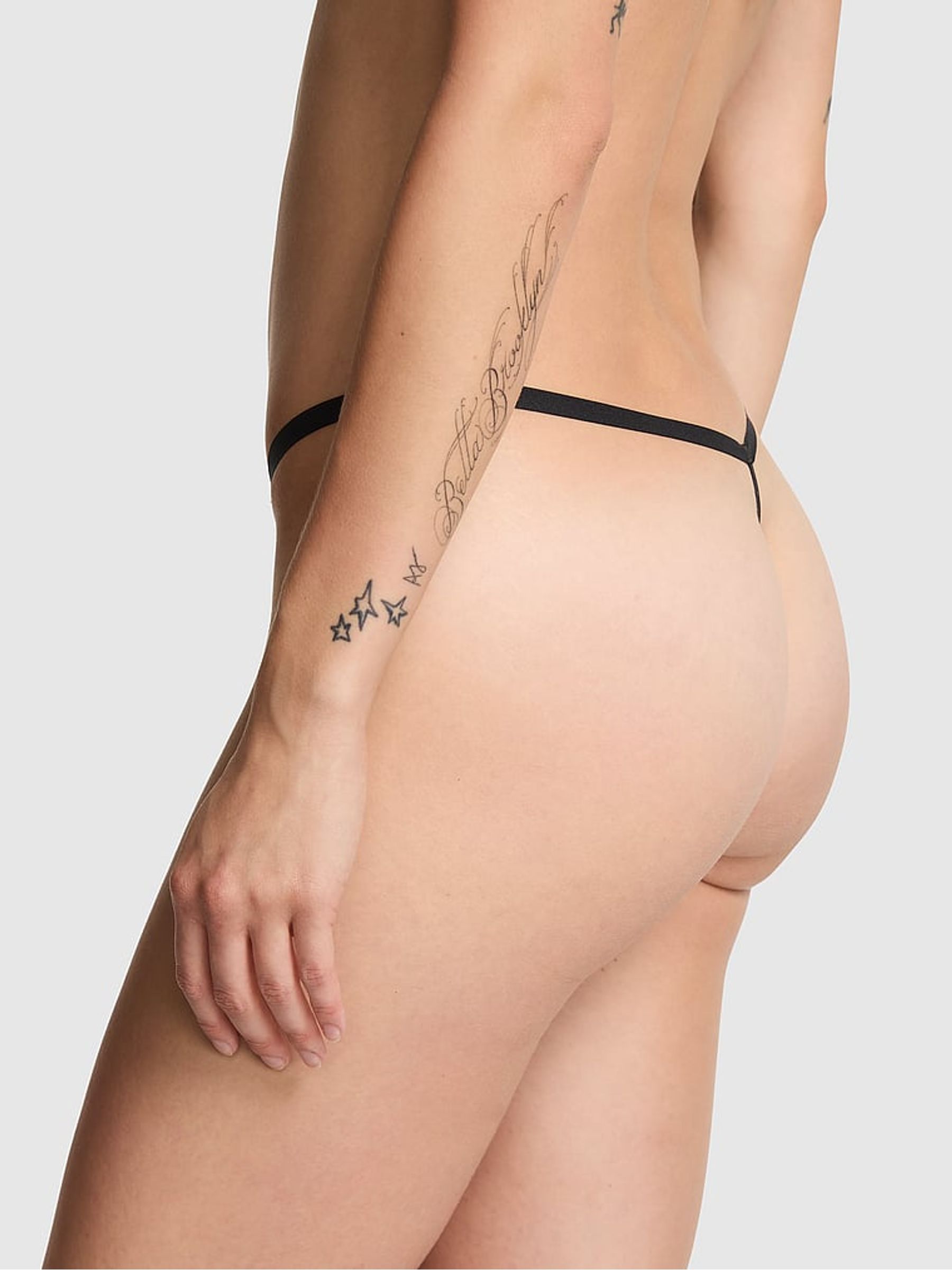 Black Cherry Print G-String No Show Knickers - Image 2 of 3