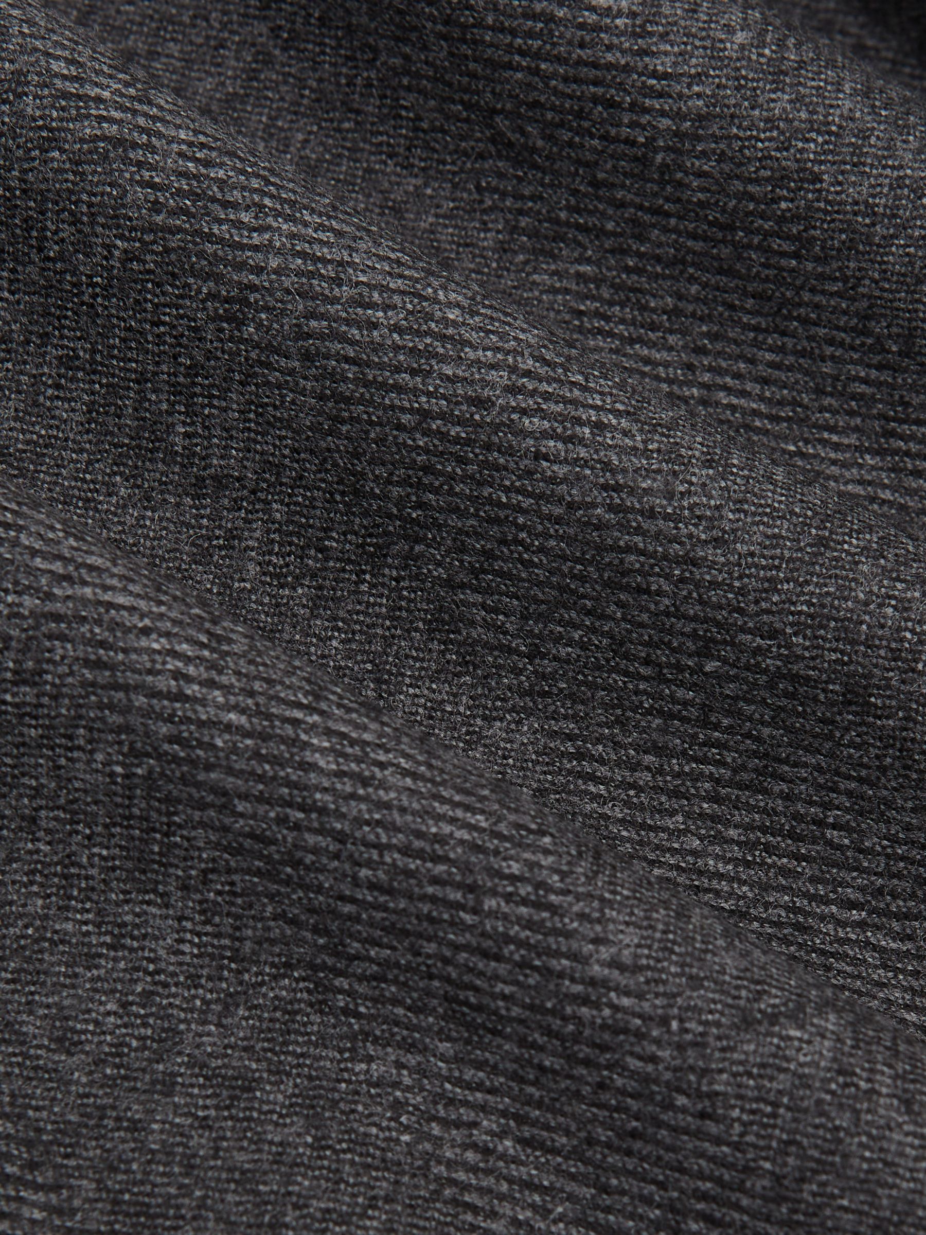 Wool Flannel Single-Breasted Blazer Classic-Fit in Charcoal Grey - image 2