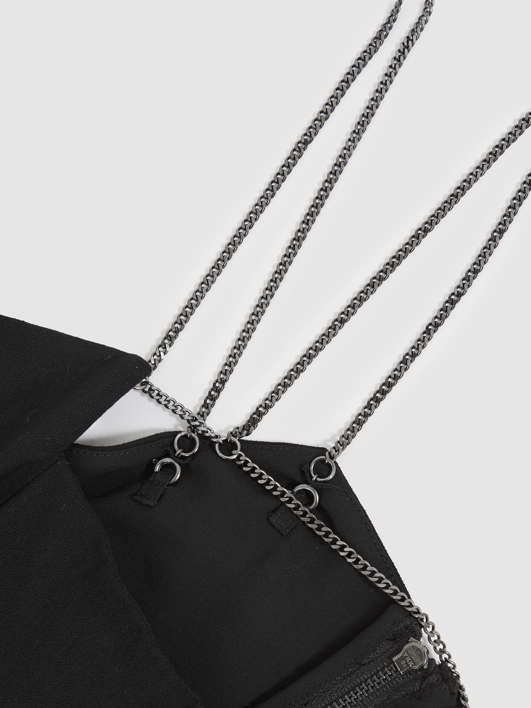 Chain-Strap Wide-Leg Jumpsuit in Black - Image 6 of 6