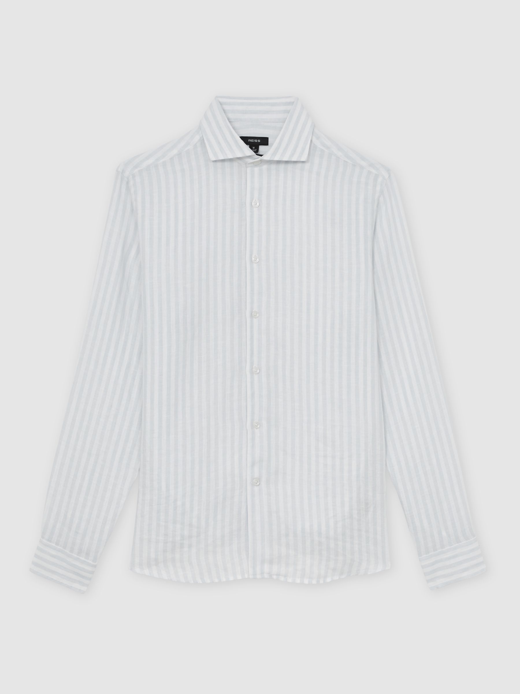 Shirt in Pale Blue/White Stripe - Image 2 of 7
