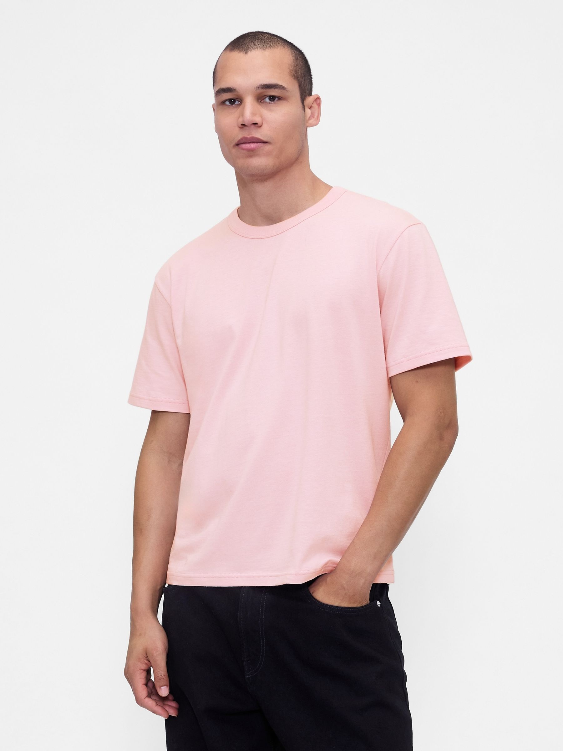 Pink Original Crew Neck Short Sleeve T-Shirt - Image 1 of 4