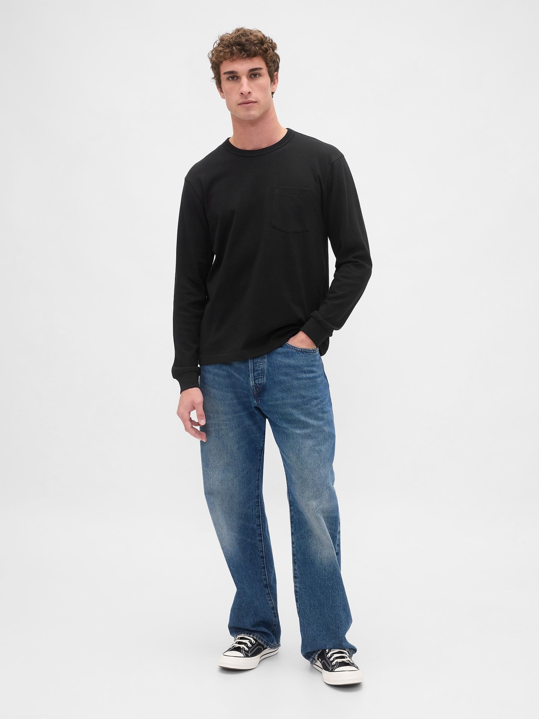 Black Heavyweight Relaxed T-Shirt - Image 3 of 4
