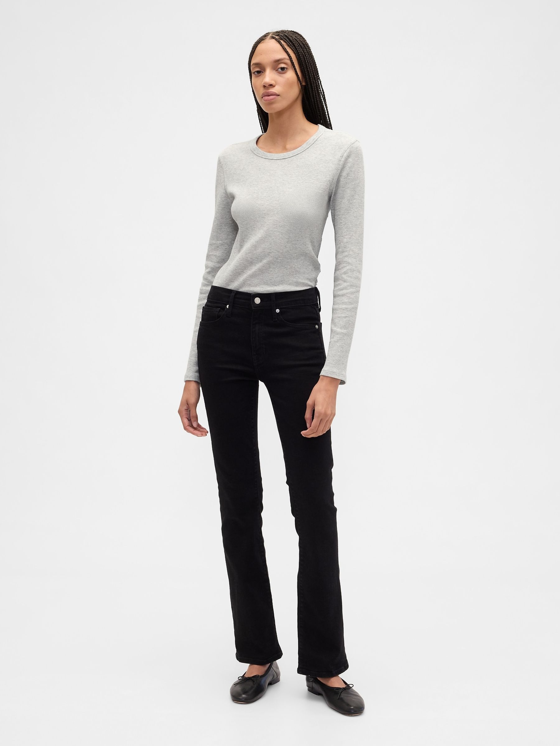 Cream Waffle Knit Long Sleeve T-Shirt - Image 3 of 5