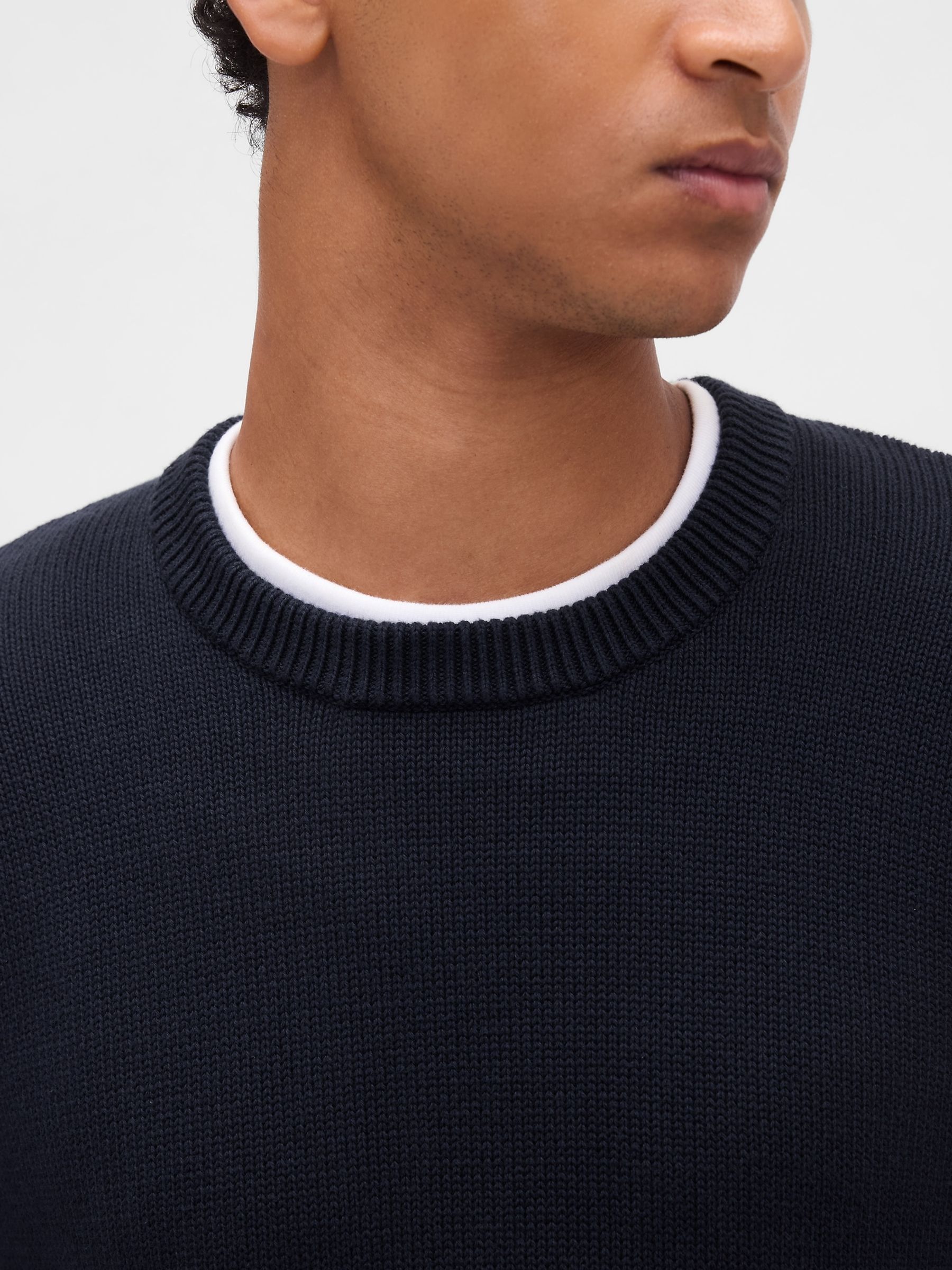 Blue Classic Crew Neck Jumper - Image 4 of 4