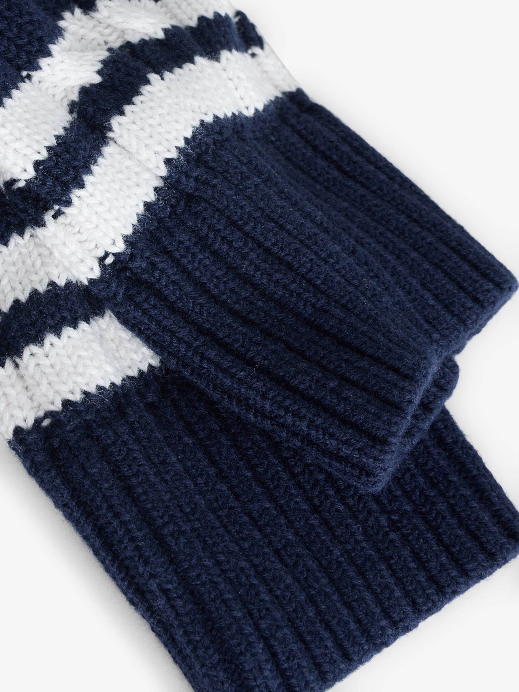Navy Blue V-Neck Jumper - Image 4 of 4