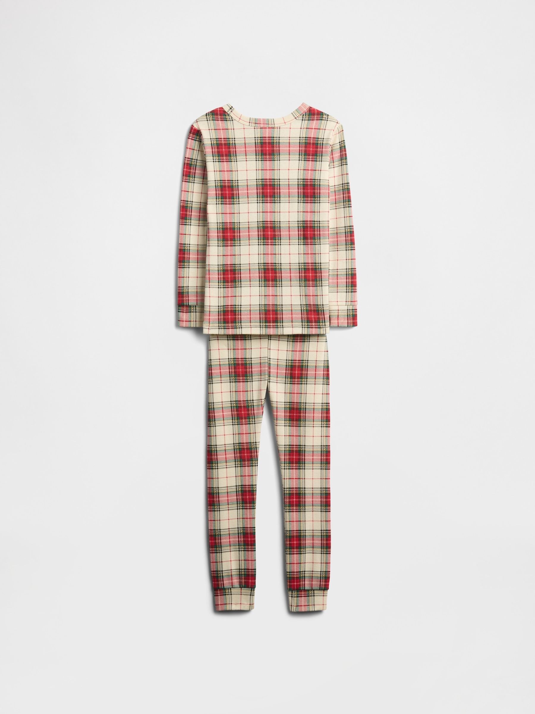 Red Check Long Sleeve Pyjama Top and Bottoms Set (6mths-5yrs) - Image 2 of 3
