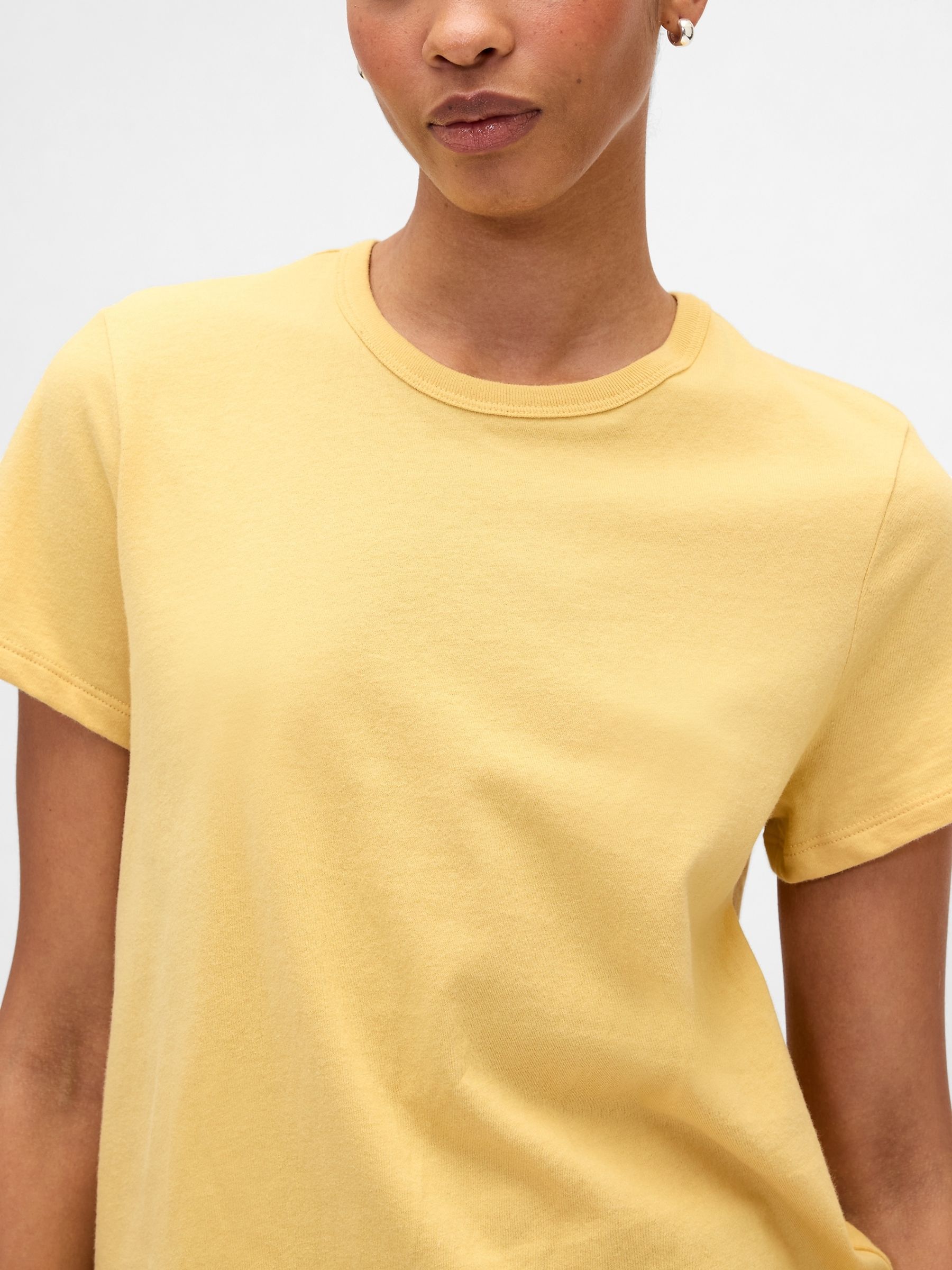 Yellow Favourite Crew Neck Short Sleeve T-Shirt - Image 2 of 3