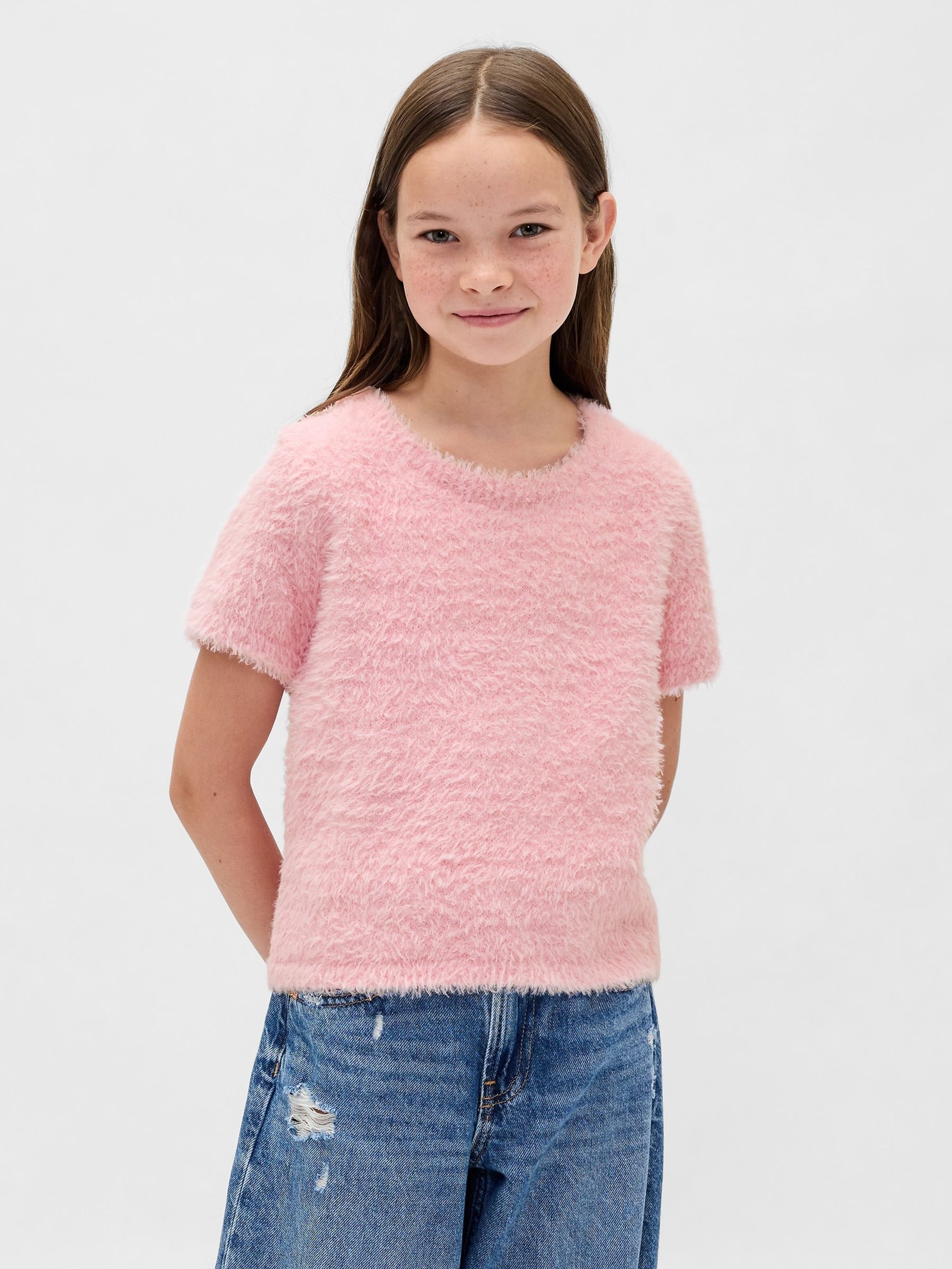 Pink Eyelash Sweatshirt - Image 1 of 5
