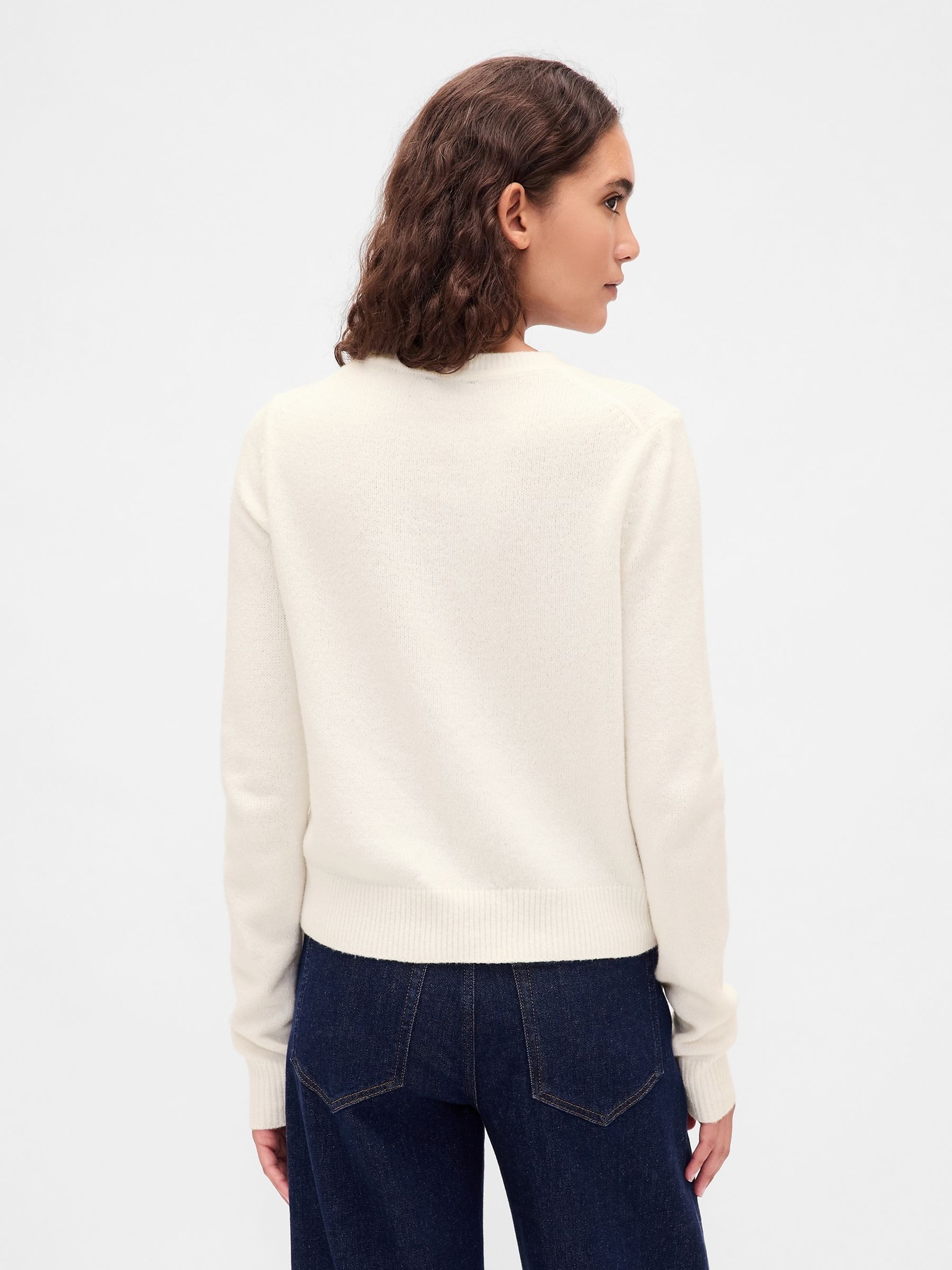 Cream CashSoft Crew Neck Jumper - Image 2 of 4