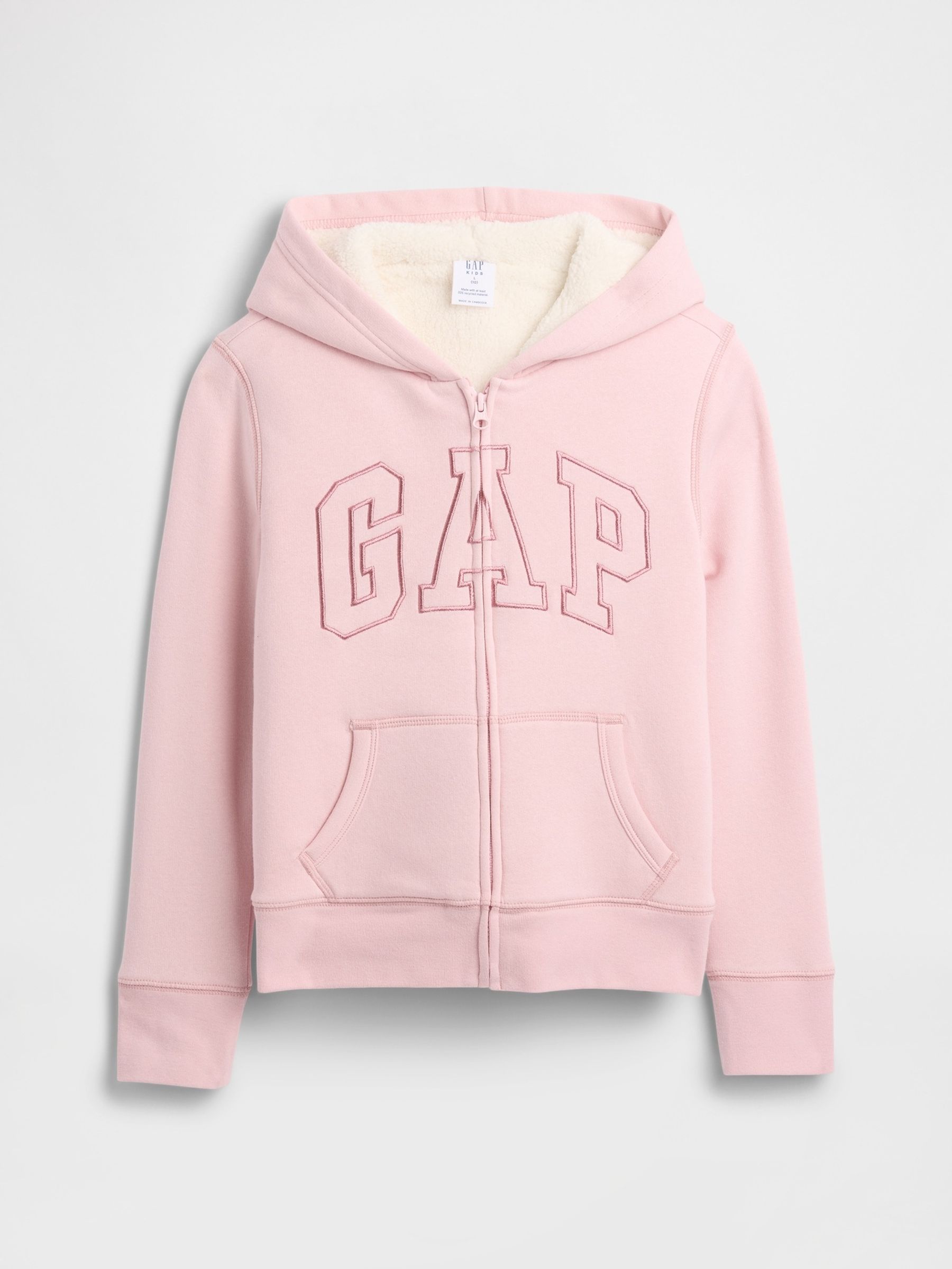 Pink Logo Sherpa Hoodie - Image 1 of 3