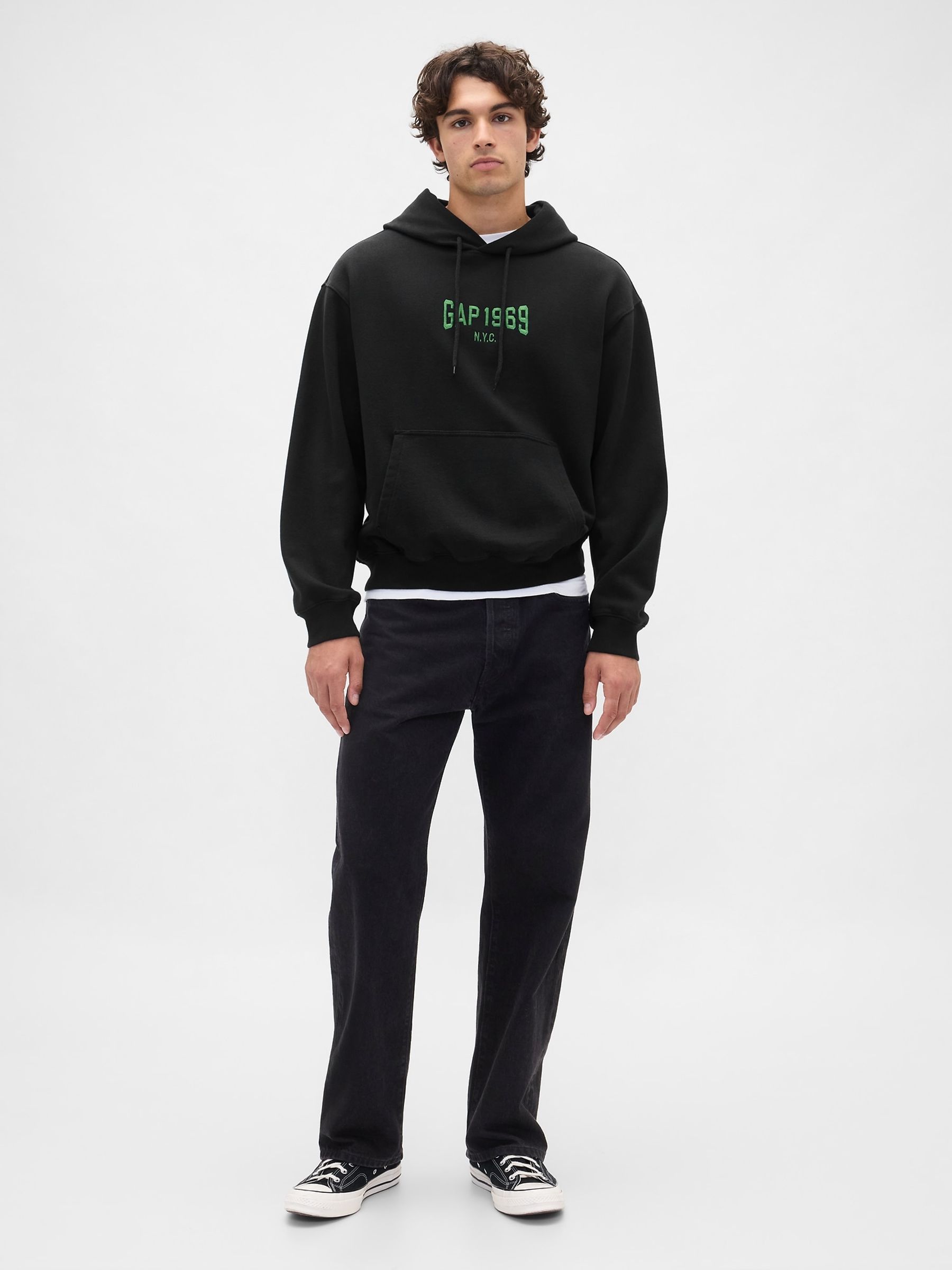 Black Heavyweight 1969 Logo Hoodie - Image 3 of 4