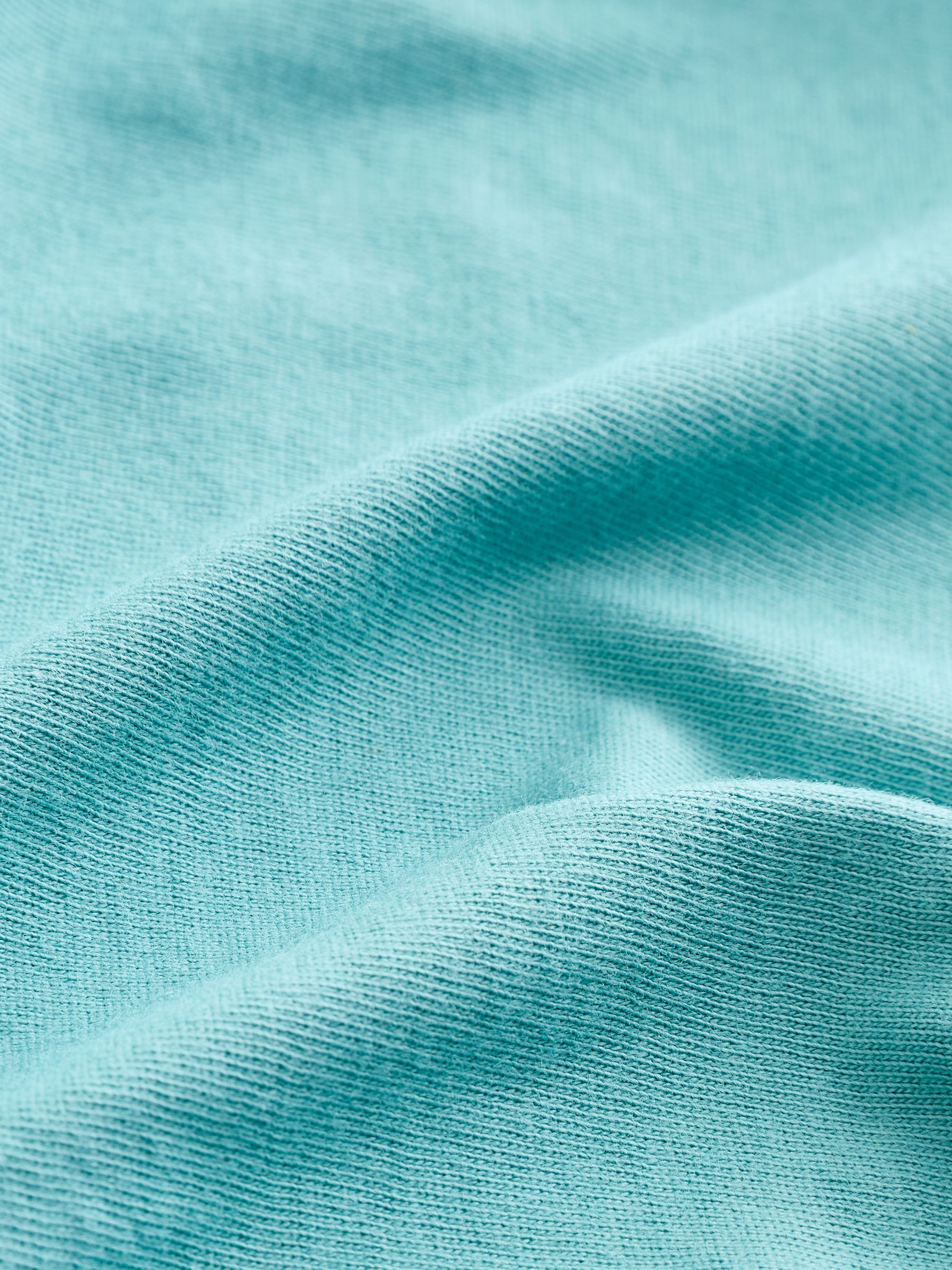 Turquoise Blue Crew Neck Favourite Cotton Short Sleeve T-Shirt - Image 3 of 4