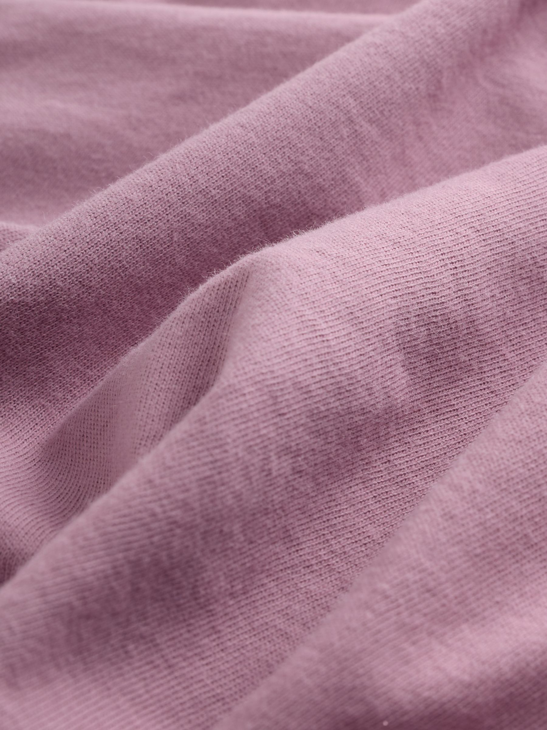 Dusty Pink Crew Neck Favourite Cotton Short Sleeve T-Shirt - Image 4 of 4