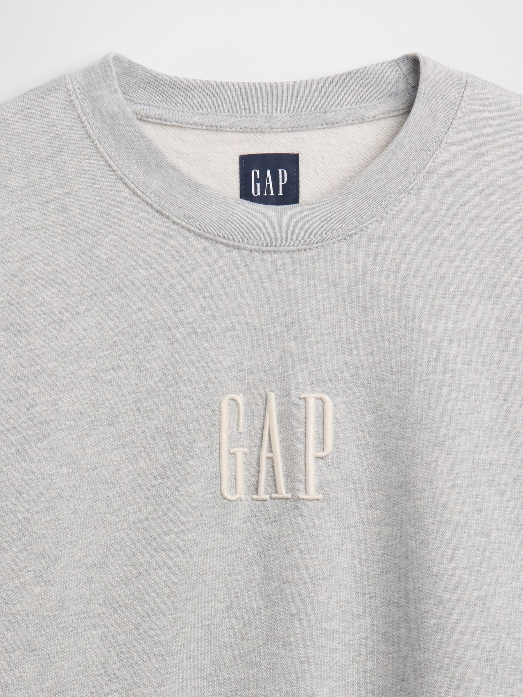 Light Grey Oversized Heavyweight Logo Sweatshirt - Image 4 of 4