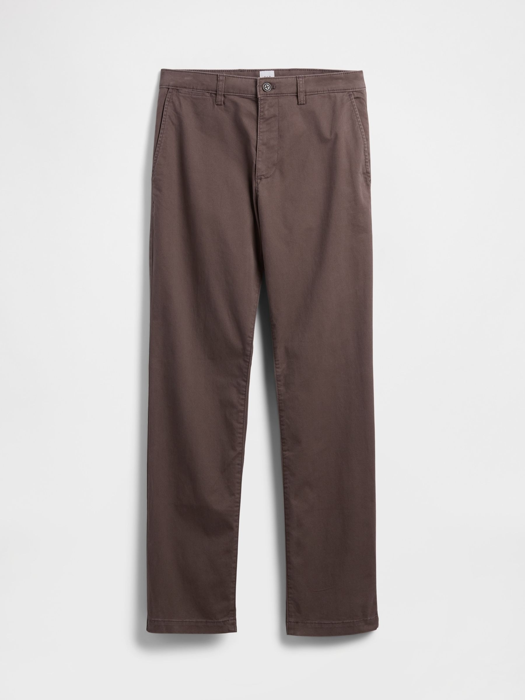 Dark Brown Essential Chinos in Straight Fit - Image 6 of 6