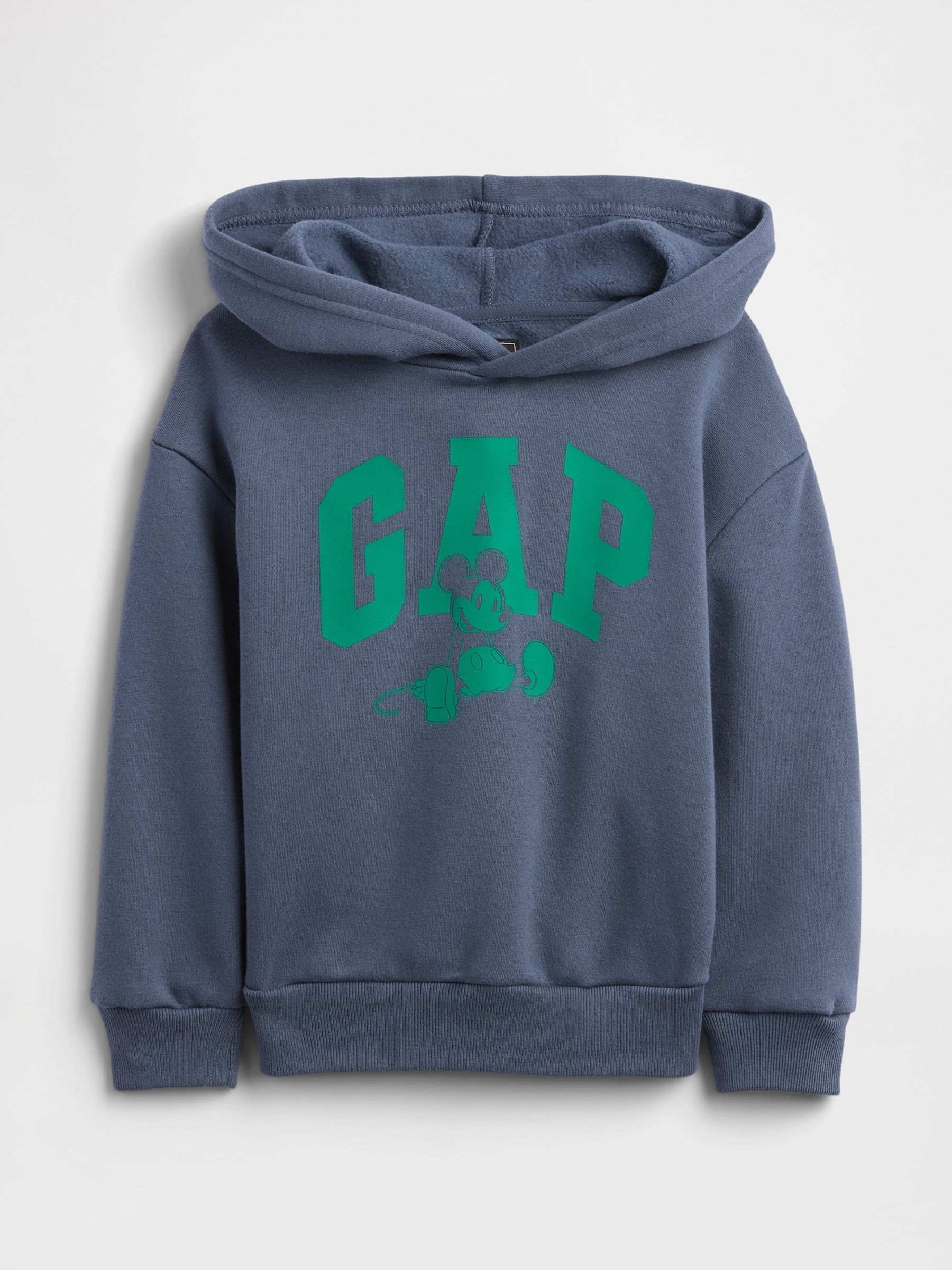 Blue Disney Mickey Mouse Relaxed Logo Hoodie - Image 1 of 3