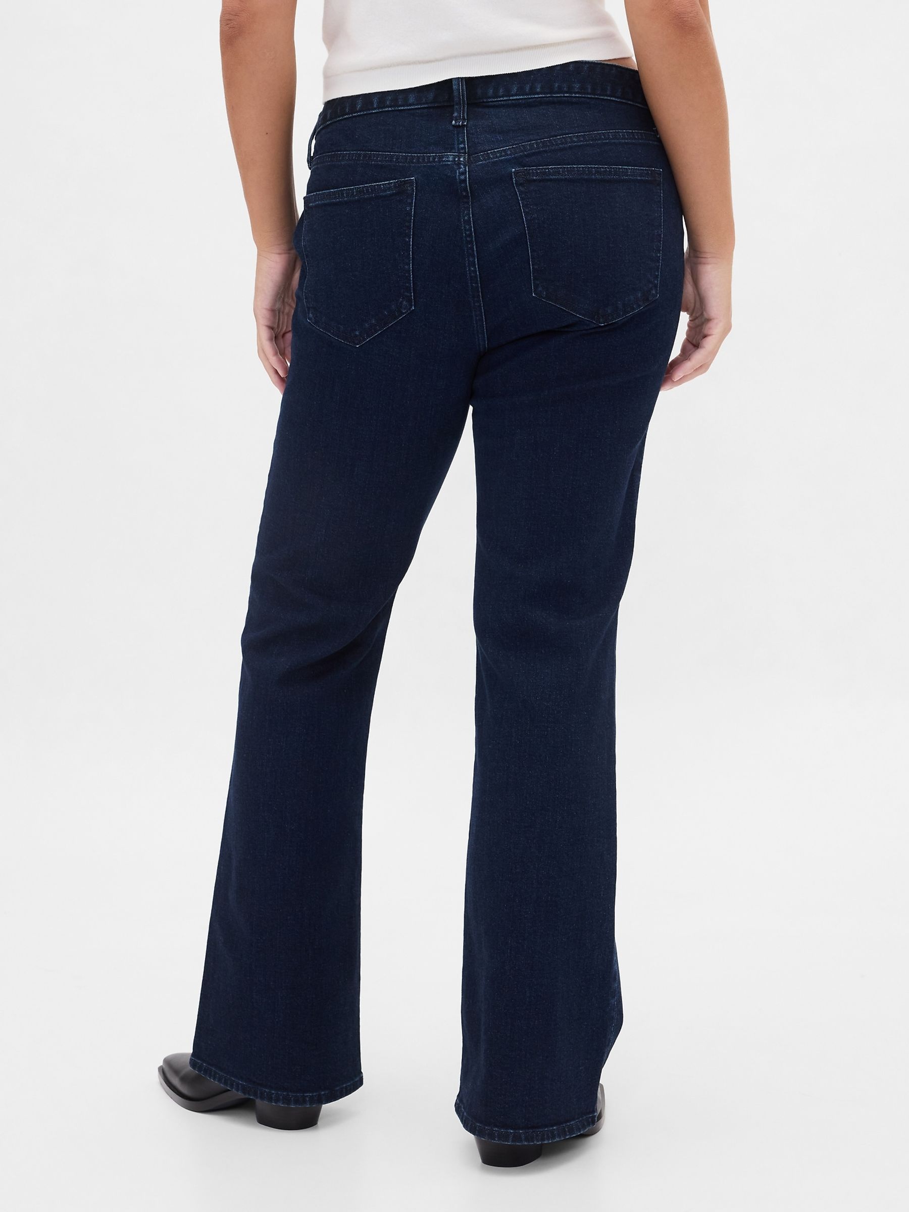 Blue Low Waisted Long and Lean Bootcut Jeans - Image 7 of 7