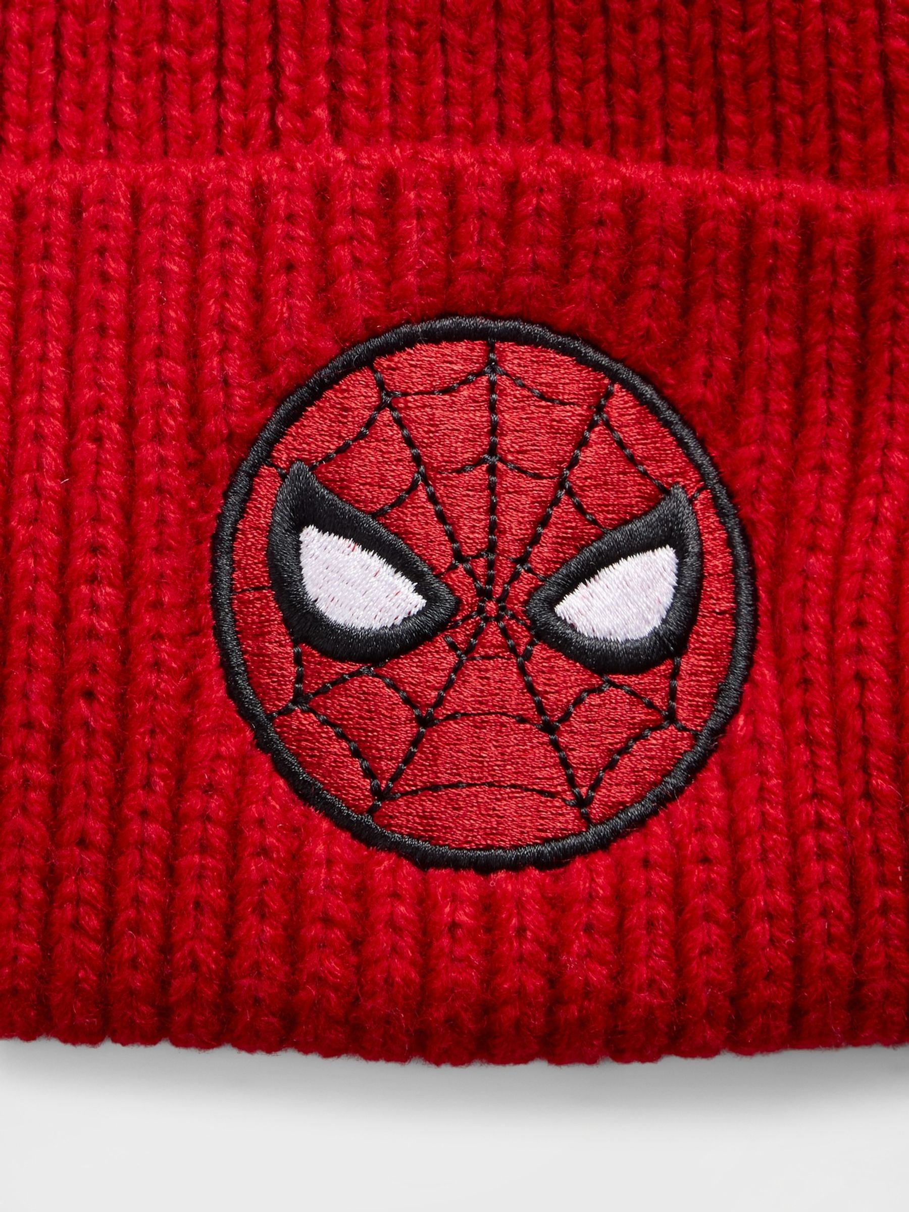 Red Marvel Spider-Man Beanie - Image 2 of 2 Red Marvel Spider-Man Beanie - Image 2 of 2