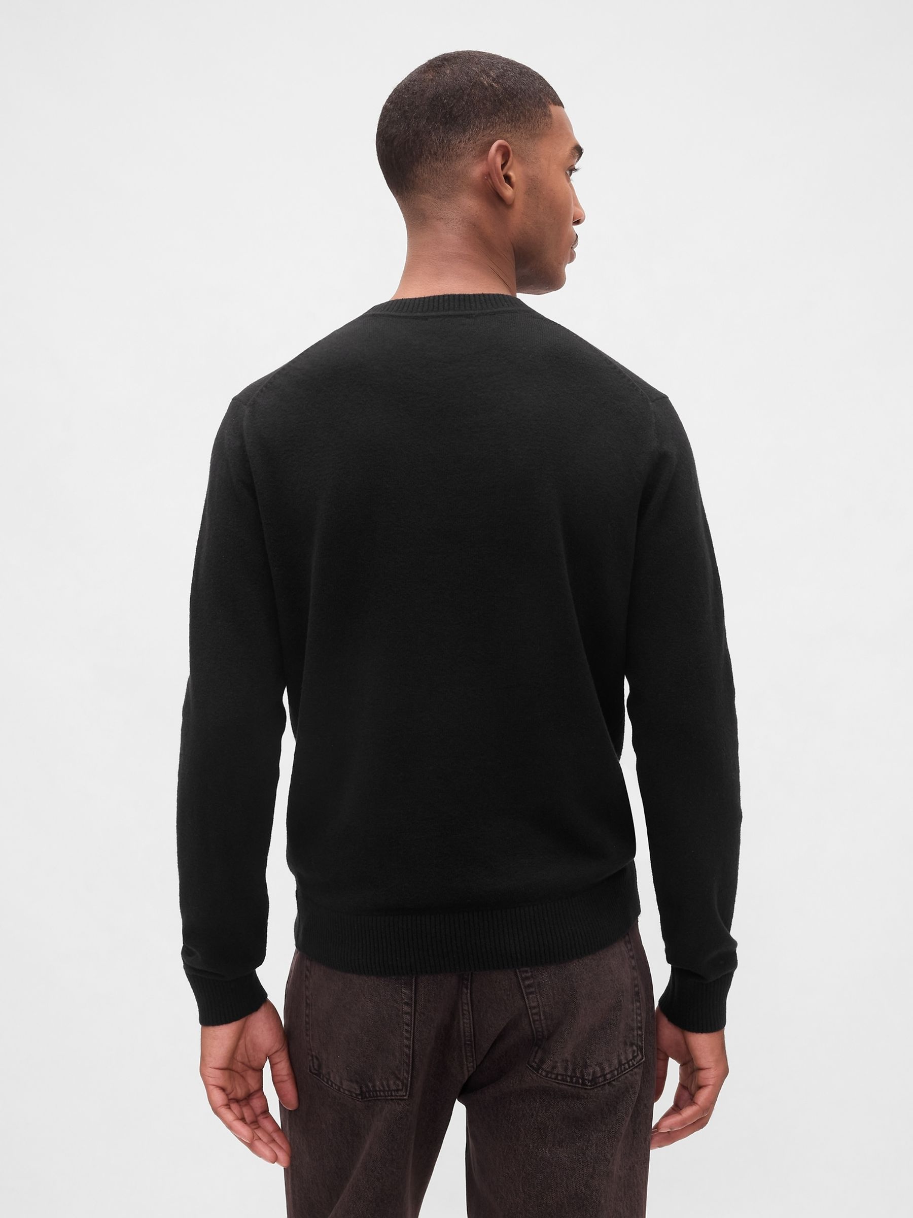 Black CashSoft Crew Sweatshirt - Image 2 of 4