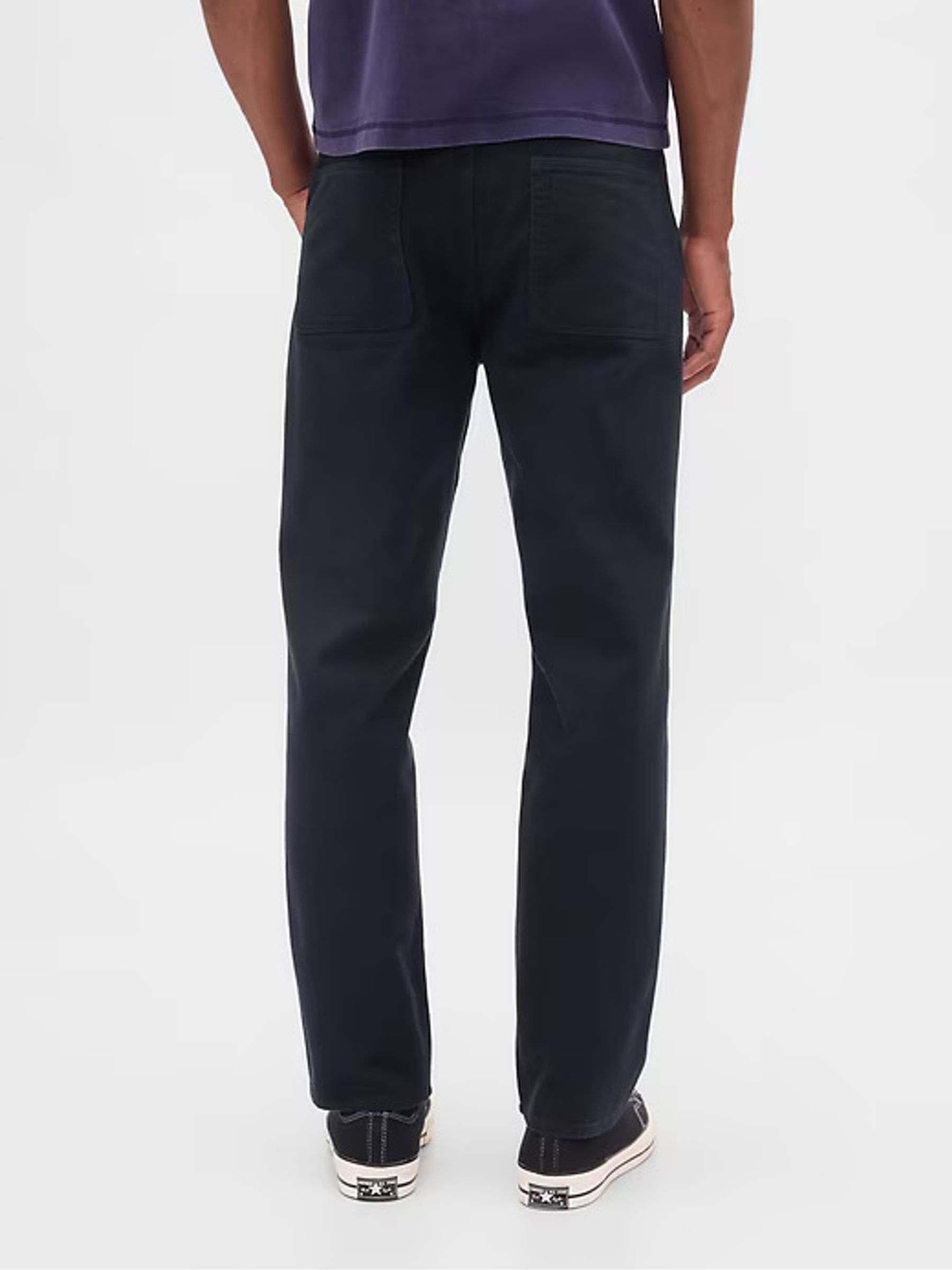 Blue Relaxed Utility Chinos - Image 4 of 6