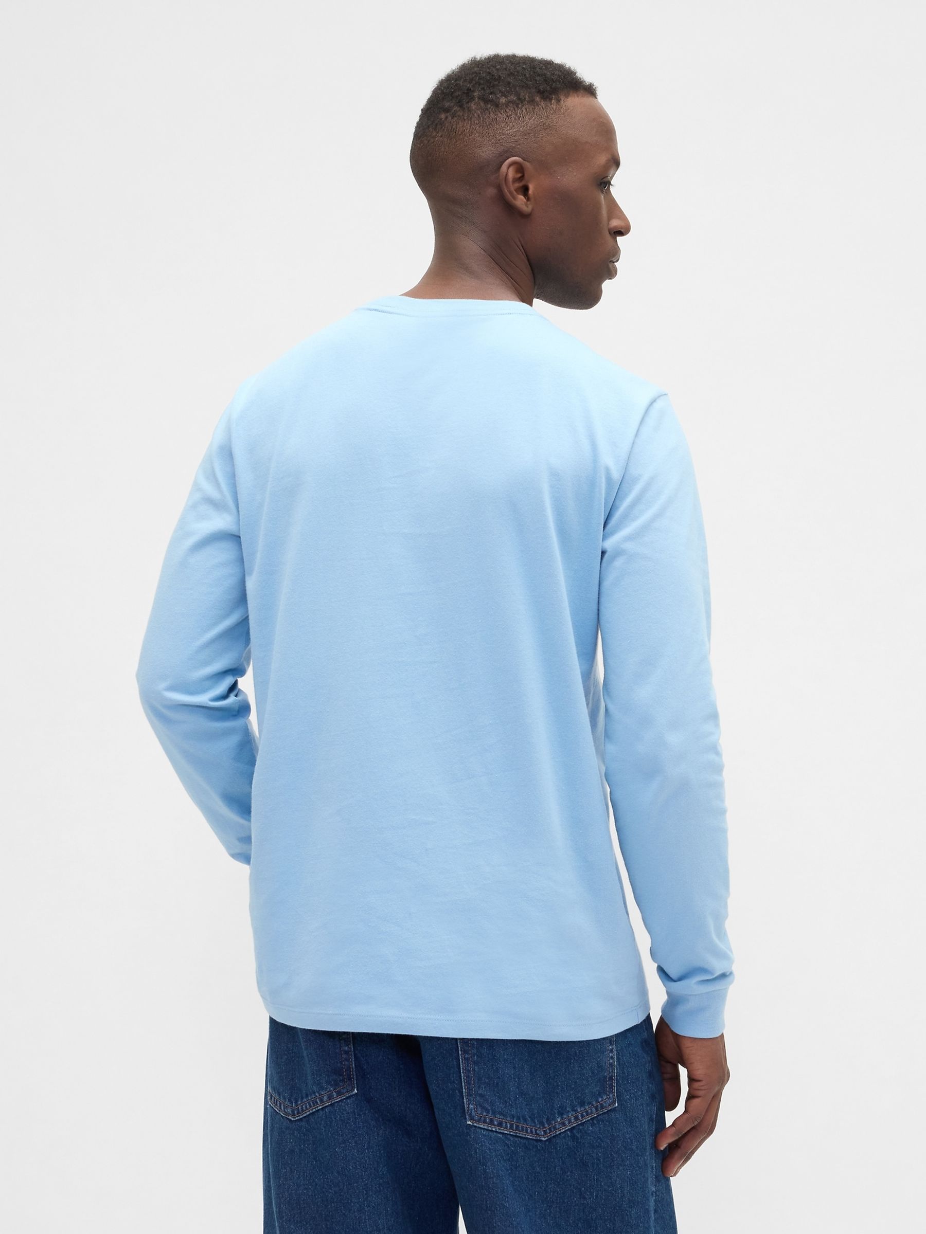Light Blue Everyday Long Sleeve T-Shirt - Image 2 of 5