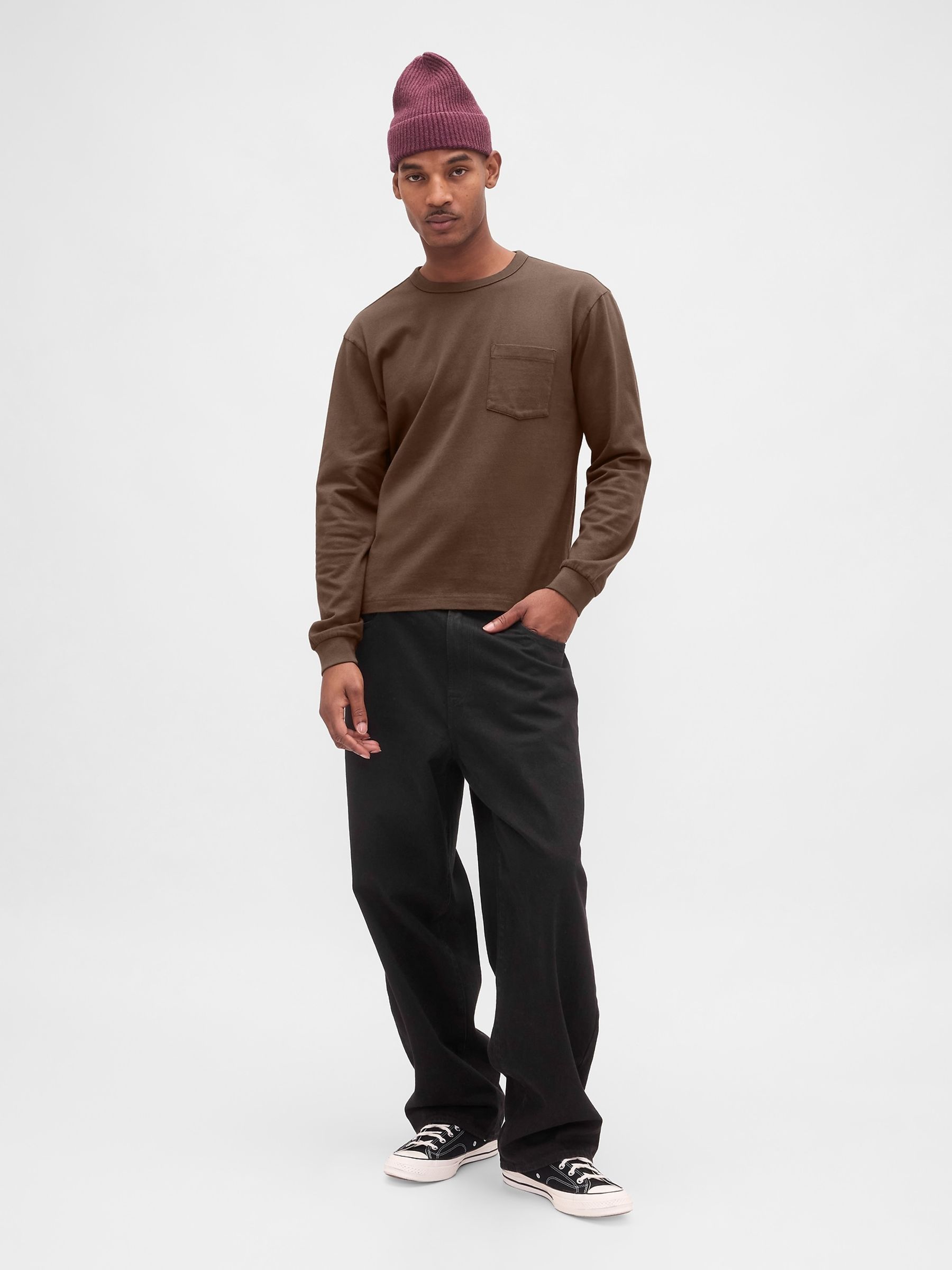 Brown Heavyweight Relaxed T-Shirt - Image 3 of 4
