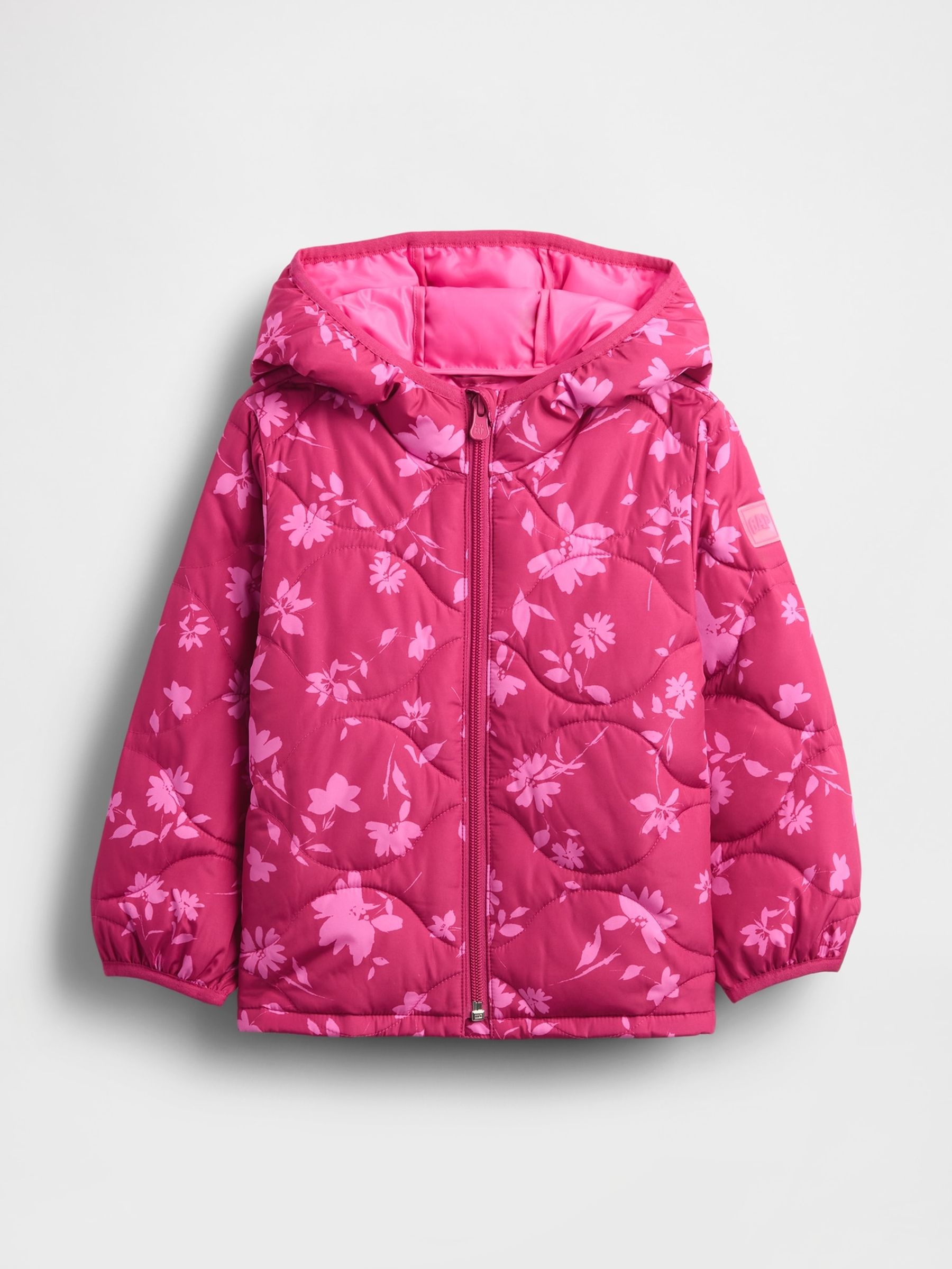 Bright Pink Cold Control Puffer Jacket (6mths-5yrs) - Image 1 of 3 Bright Pink Cold Control Puffer Jacket (6mths-5yrs) - Image 1 of 3