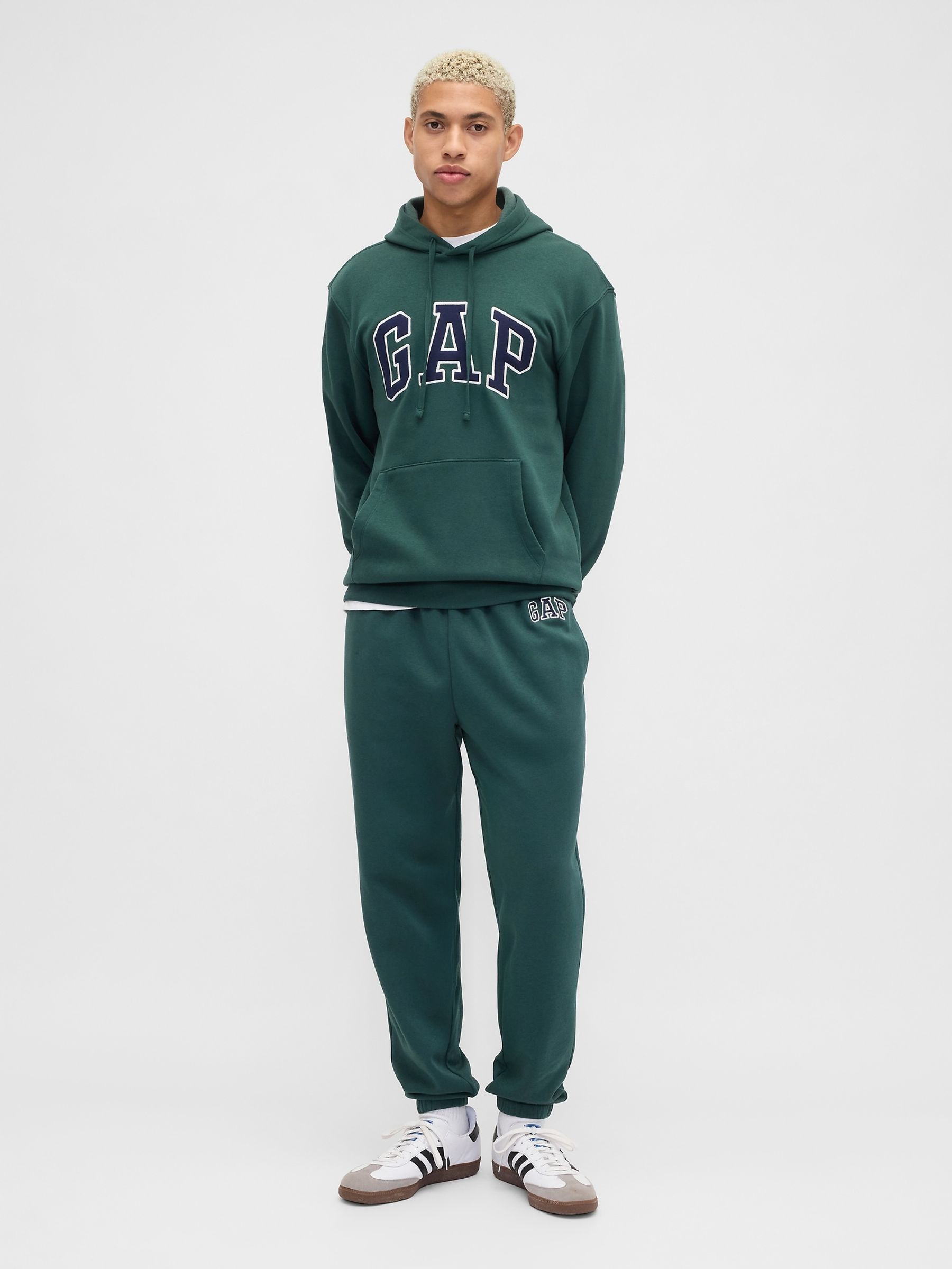 Green Relaxed Logo Joggers - Image 2 of 4