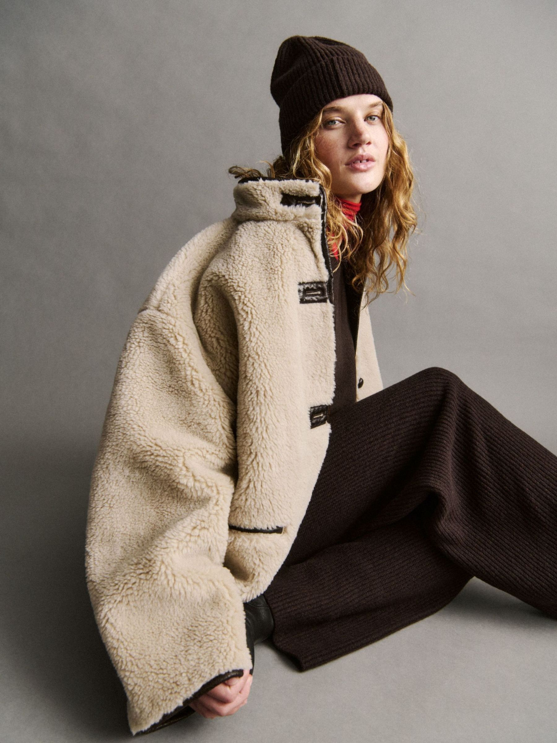 Brown Adults CashSoft Stretch Beanie - Image 2 of 2