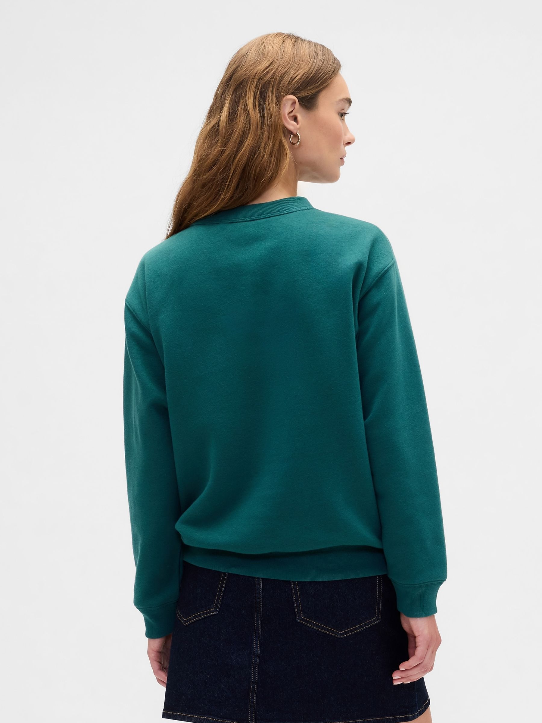 Green Logo Fleece Sweatshirt - Image 2 of 4