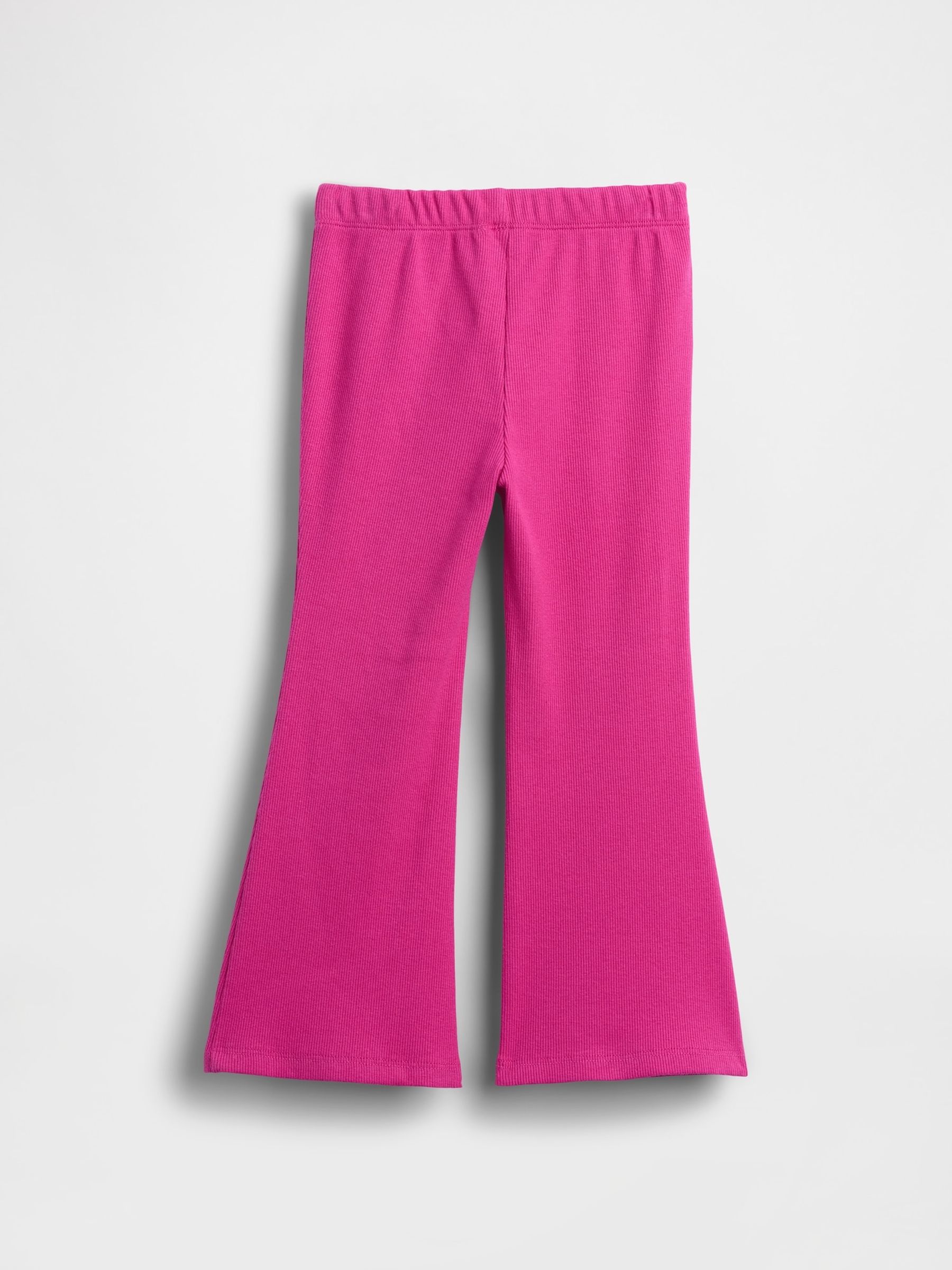 Pink Cotton Stretch Flare Leggings (6mths-5yrs) - Image 2 of 2