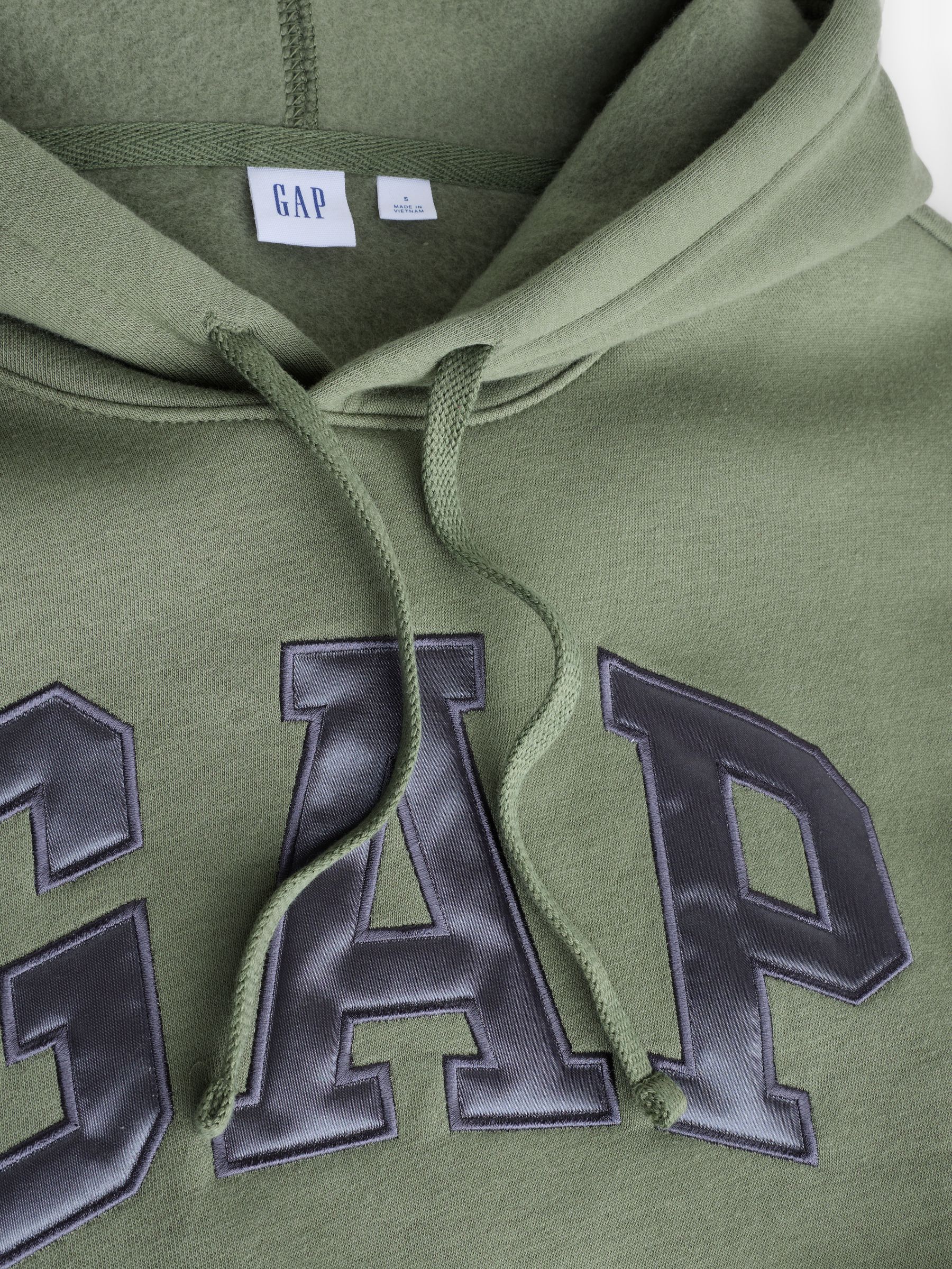 Khaki Green Heritage Pullover Arch Logo Hoodie - Image 3 of 4