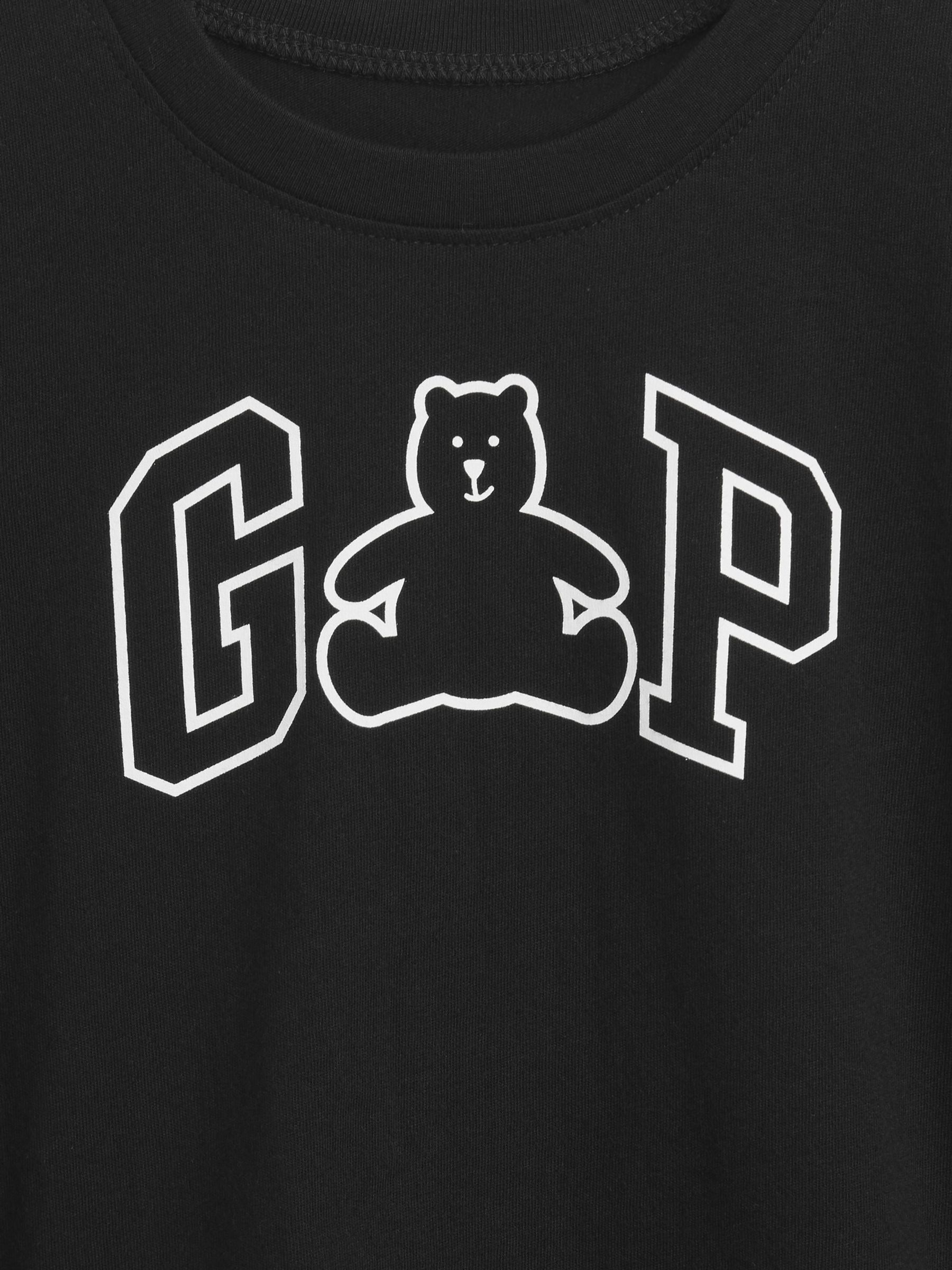Black Logo Crew Neck Short Sleeve T-Shirt (6mths-5yrs) - Image 3 of 3